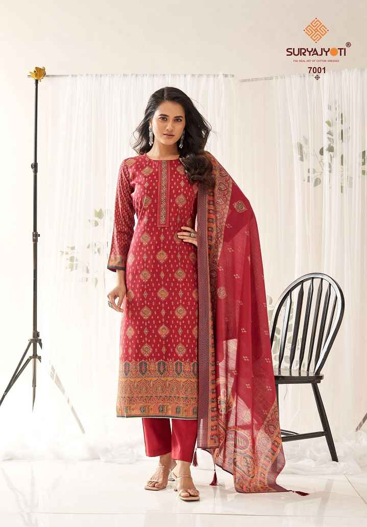 SURYAJYOTI PUSHPA VOL-7 WHOLESALE LADIES SALWAR KAMEEZ ( 8 PCS CATALOG )