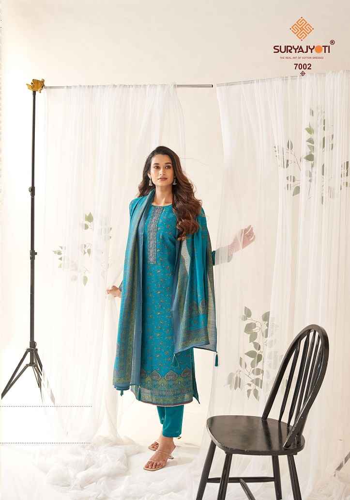 SURYAJYOTI PUSHPA VOL-7 WHOLESALE LADIES SALWAR KAMEEZ ( 8 PCS CATALOG )