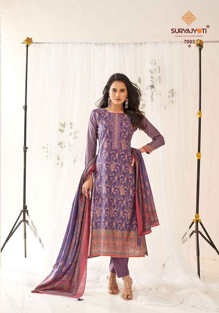 SURYAJYOTI PUSHPA VOL-7 WHOLESALE LADIES SALWAR KAMEEZ ( 8 PCS CATALOG )