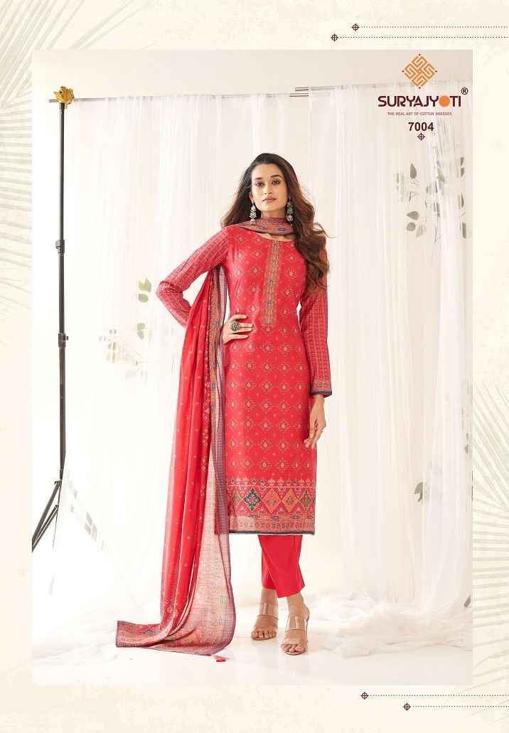 SURYAJYOTI PUSHPA VOL-7 WHOLESALE LADIES SALWAR KAMEEZ ( 8 PCS CATALOG )