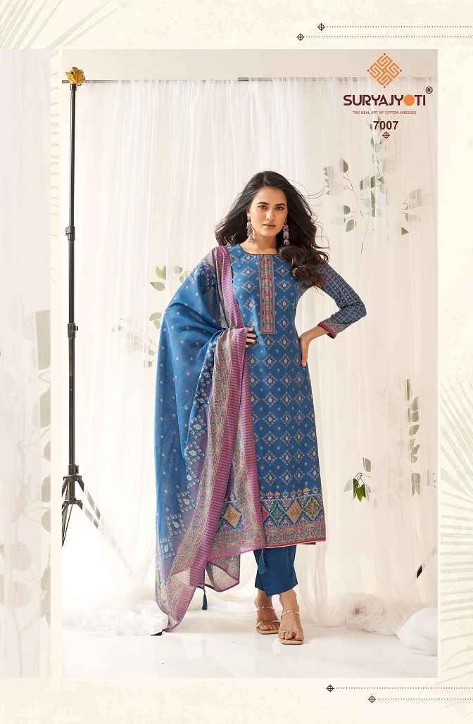 SURYAJYOTI PUSHPA VOL-7 WHOLESALE LADIES SALWAR KAMEEZ ( 8 PCS CATALOG )