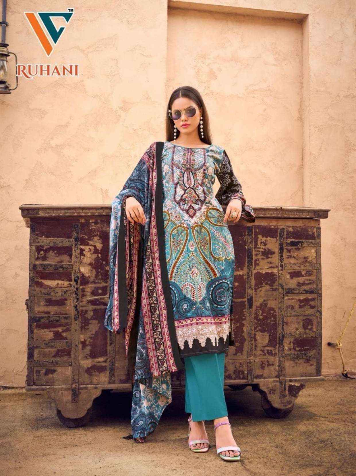 VANDANA‎‎‎ CREATION RUHANI VOL 15 COTTON DIGITAL PRINTS DRESS MATERIAL ( 8 PCS CATALOG )