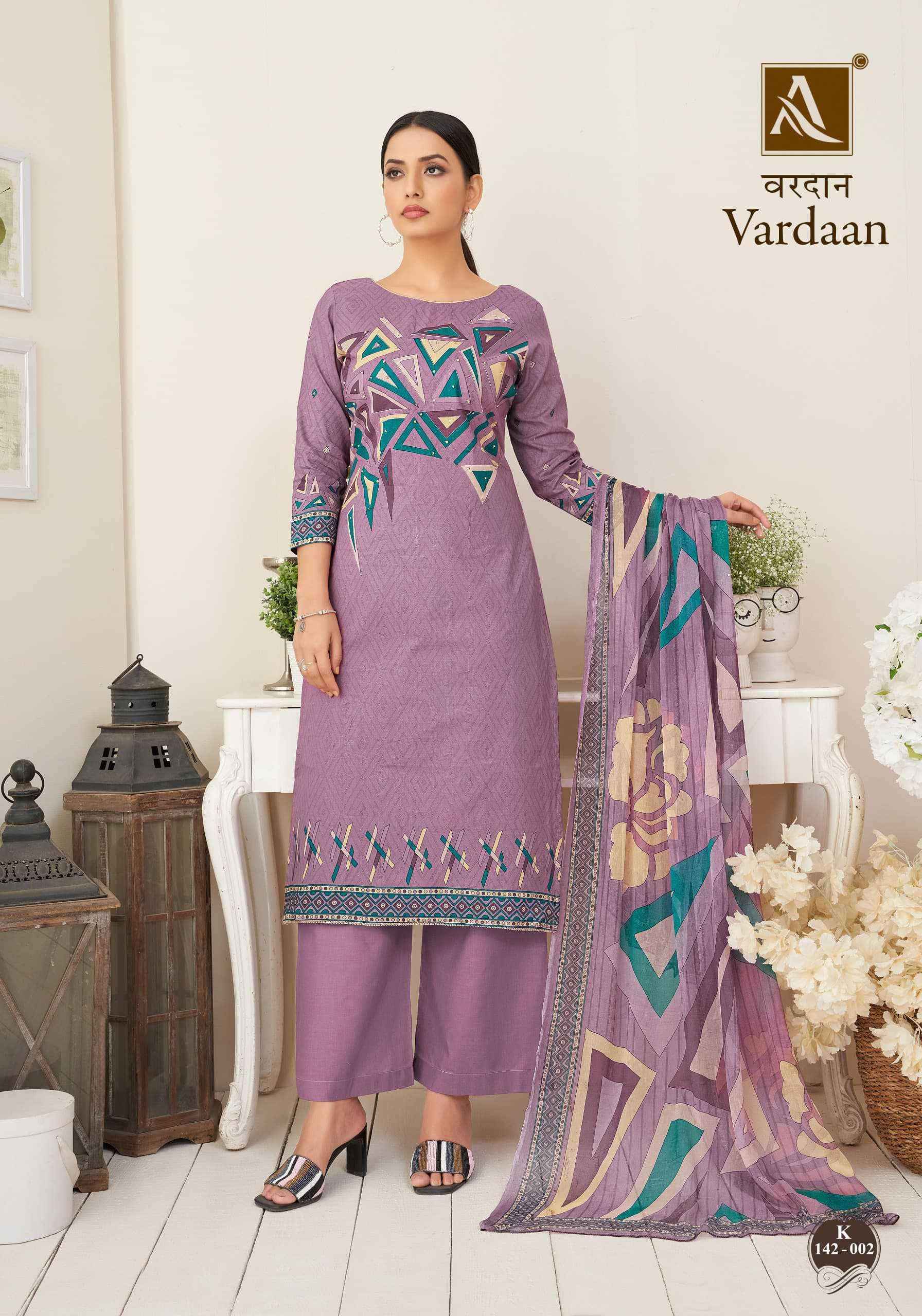 Alok Suit Vardaan Fancy Printed Cotton Ladies Suits ( 4 Pcs Catalog )