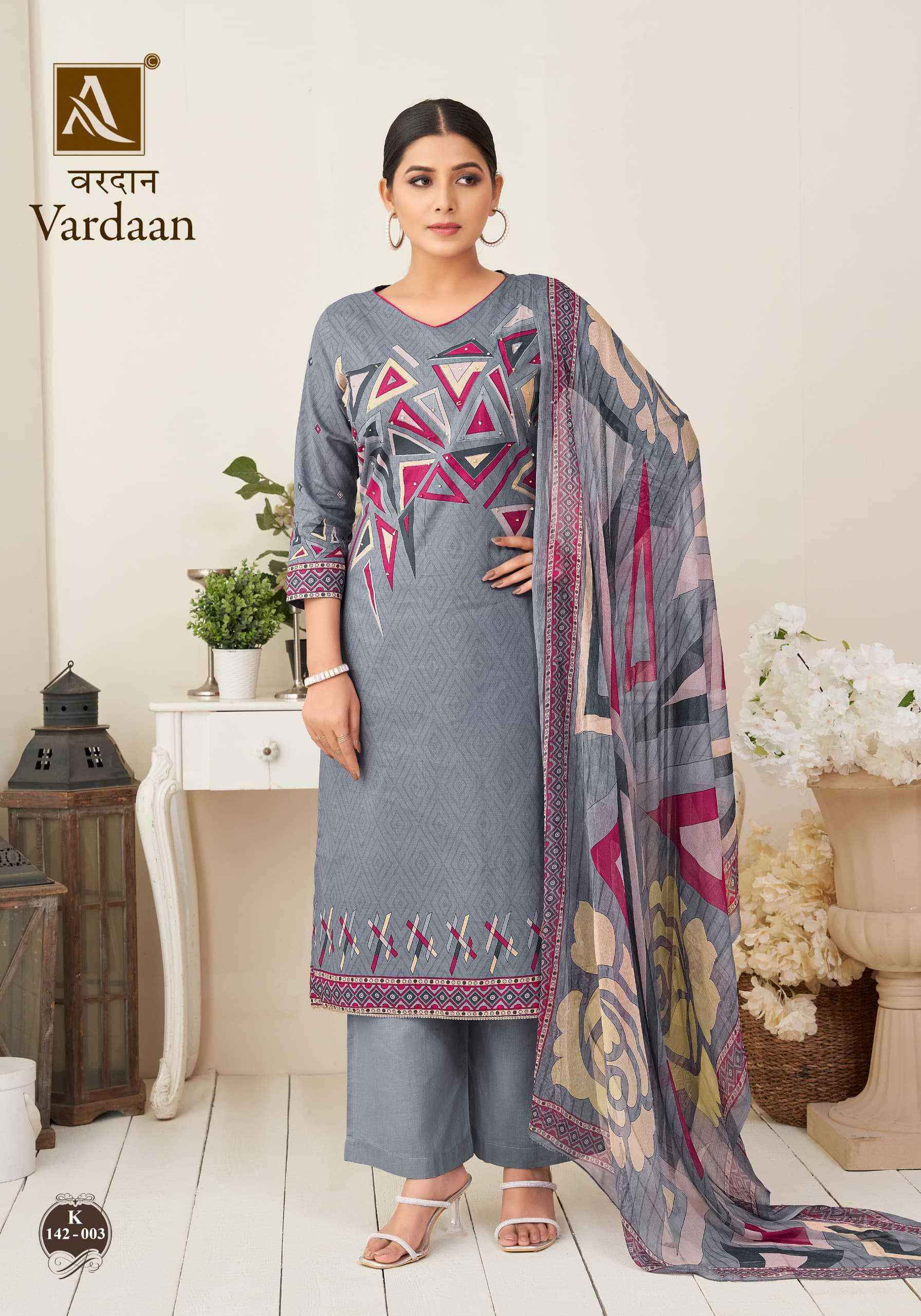 Alok Suit Vardaan Fancy Printed Cotton Ladies Suits ( 4 Pcs Catalog )