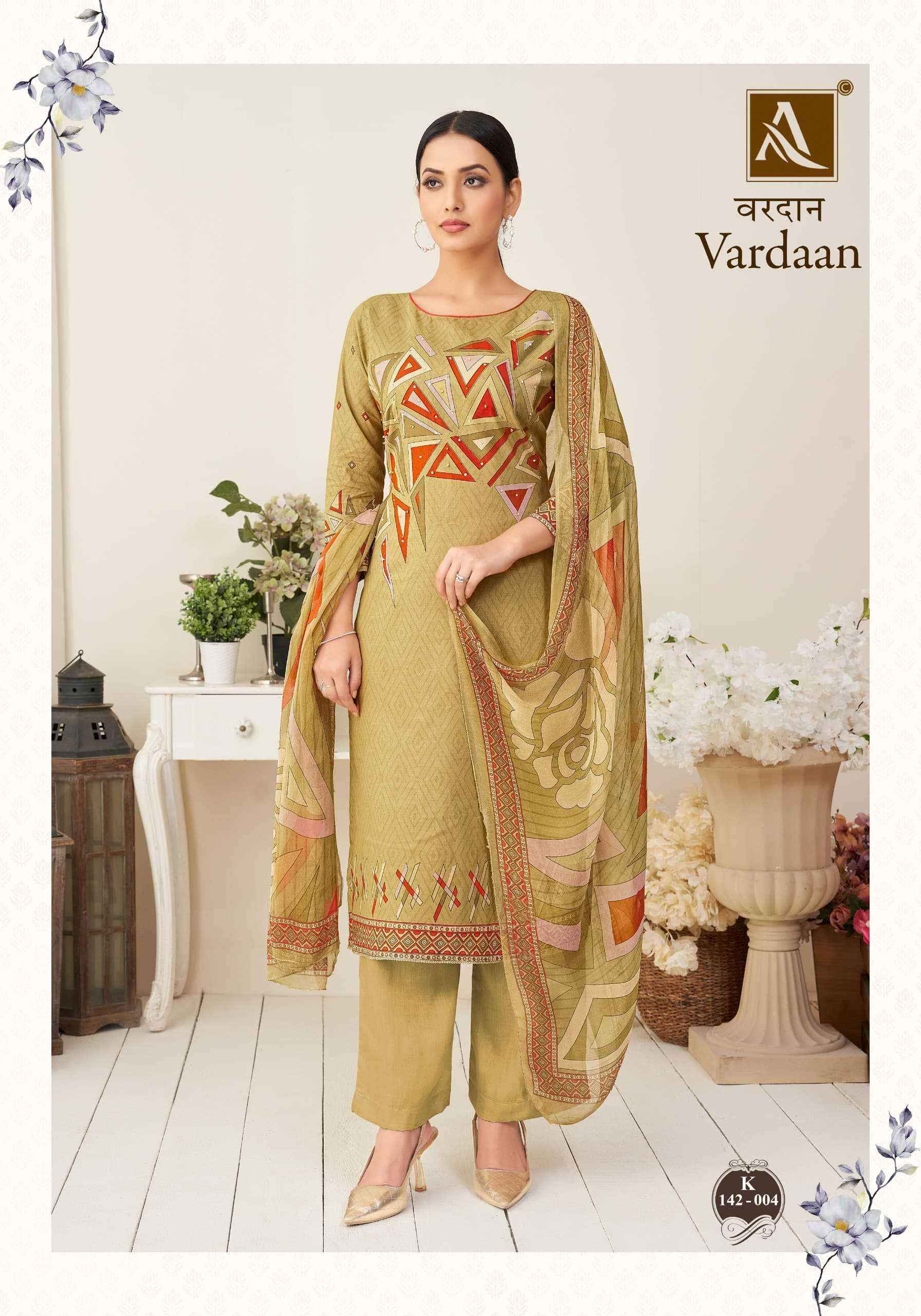 Alok Suit Vardaan Fancy Printed Cotton Ladies Suits ( 4 Pcs Catalog )