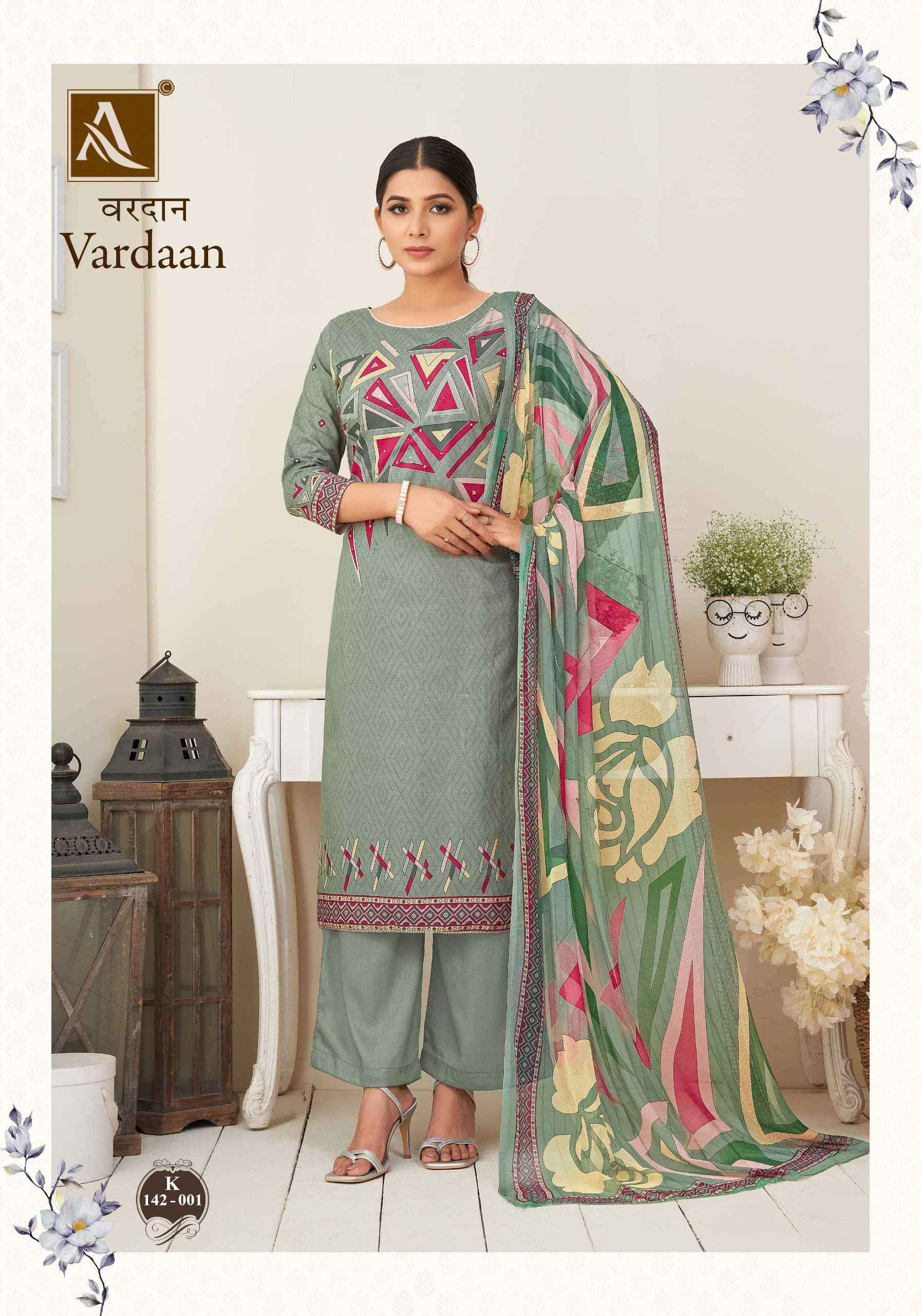 Alok Suit Vardaan Fancy Printed Cotton Ladies Suits ( 4 Pcs Catalog )