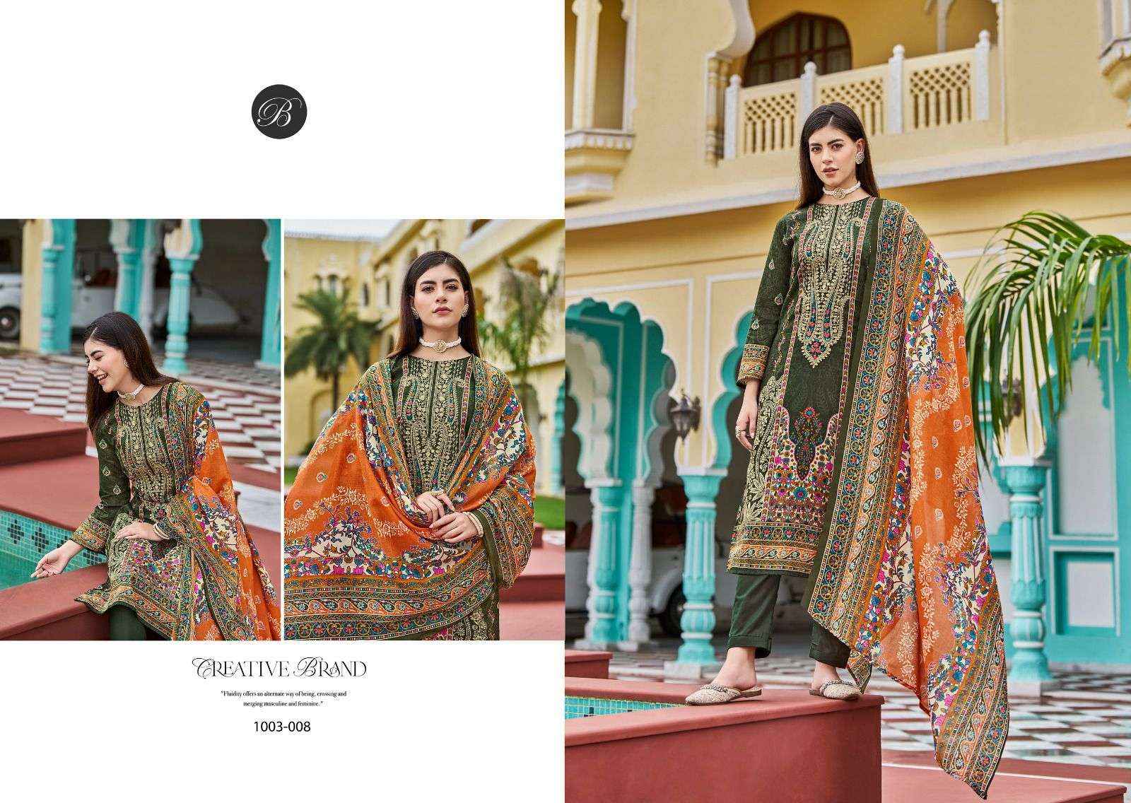 Belliza Designer Naira Vol 81 Pure Cotton Ladies Dress Material ( 8 Pcs Catalog )