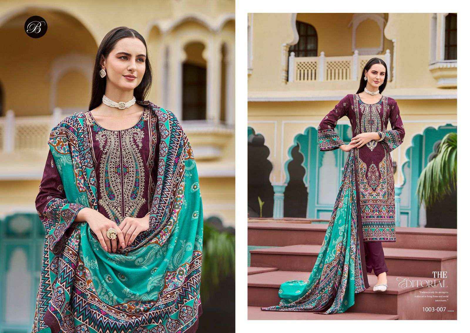 Belliza Designer Naira Vol 81 Pure Cotton Ladies Dress Material ( 8 Pcs Catalog )