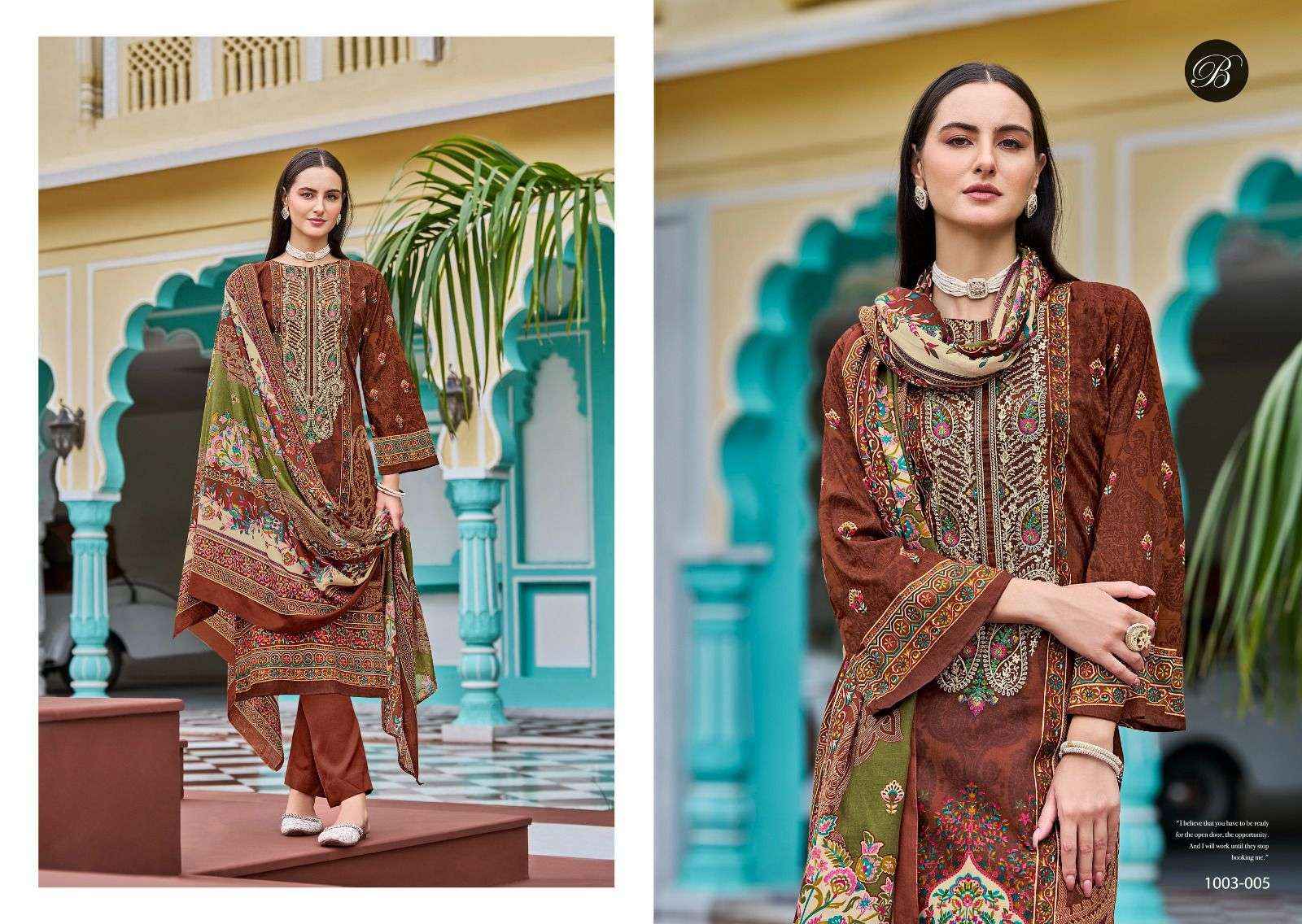 Belliza Designer Naira Vol 81 Pure Cotton Ladies Dress Material ( 8 Pcs Catalog )