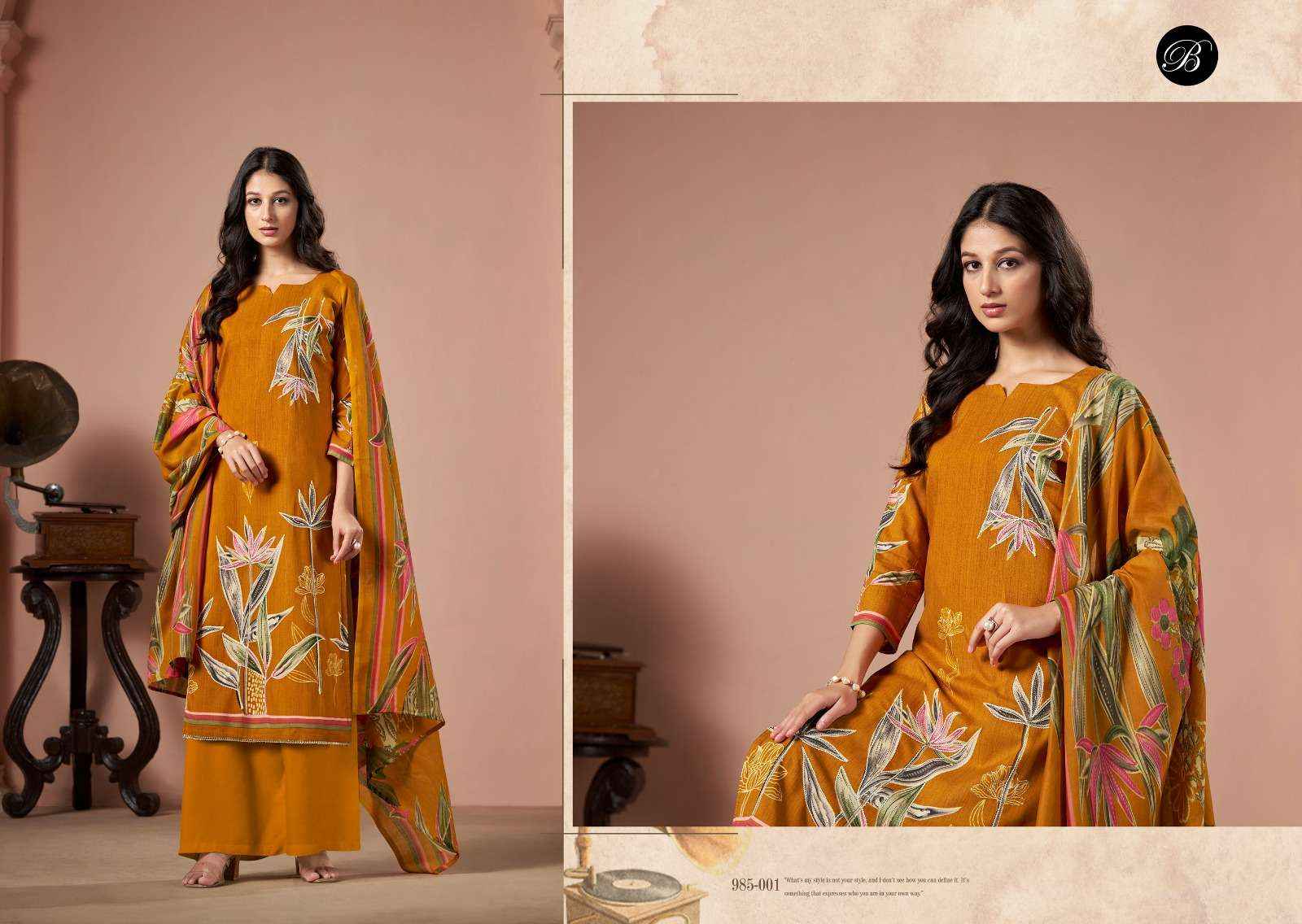 BELLIZA DESIGNER SAMAIRA VISCOSE DRESS MATERIAL ( 6 PCS CATALOG )