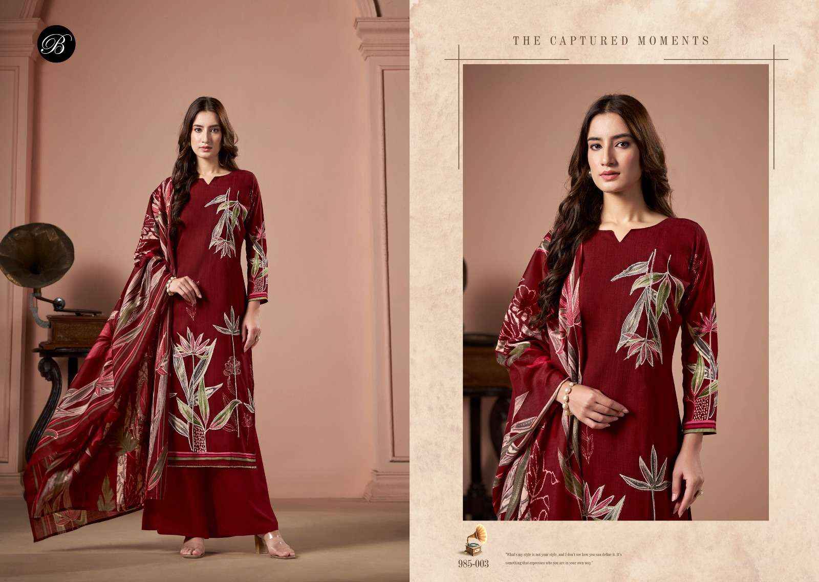 BELLIZA DESIGNER SAMAIRA VISCOSE DRESS MATERIAL ( 6 PCS CATALOG )