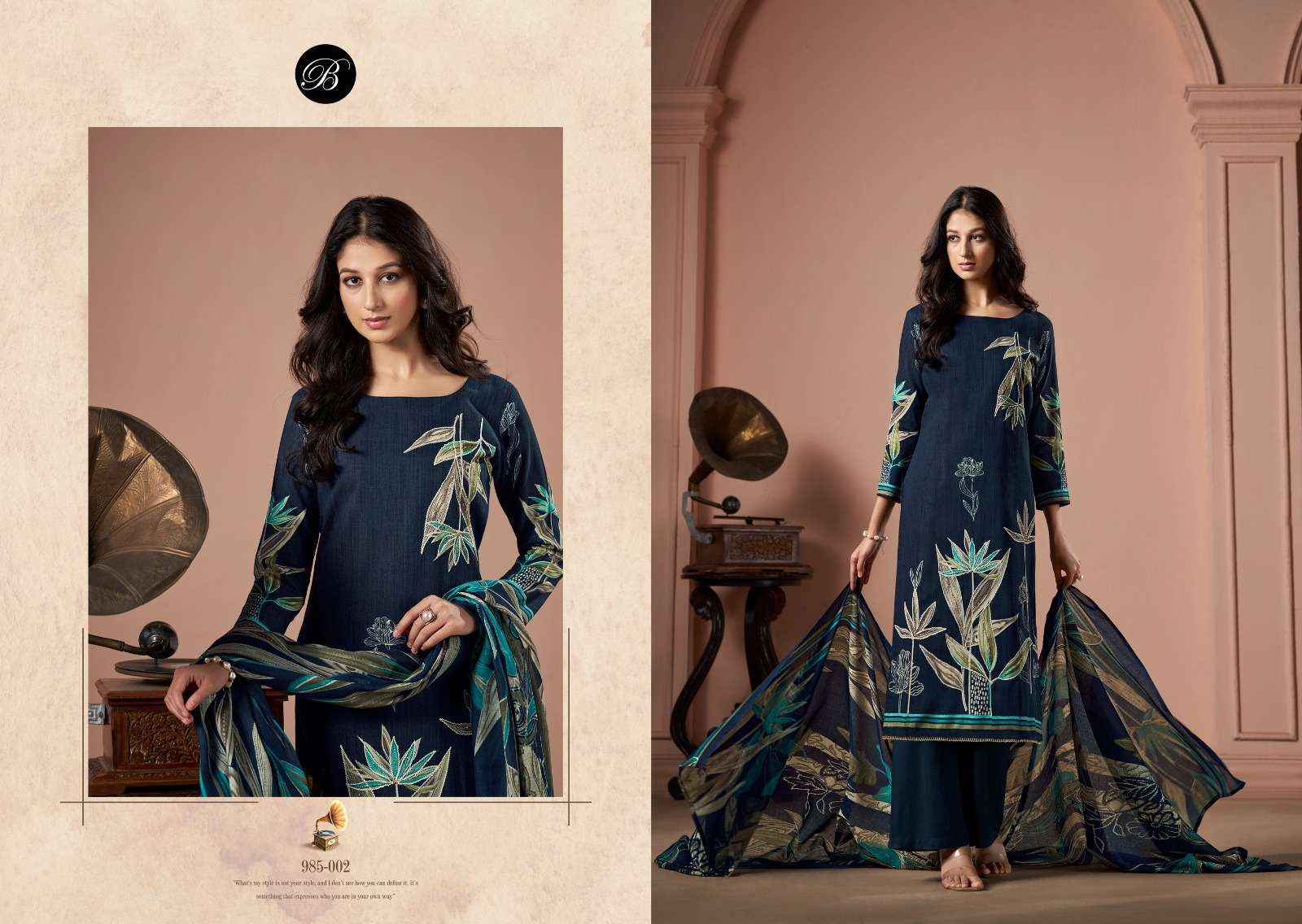 BELLIZA DESIGNER SAMAIRA VISCOSE DRESS MATERIAL ( 6 PCS CATALOG )