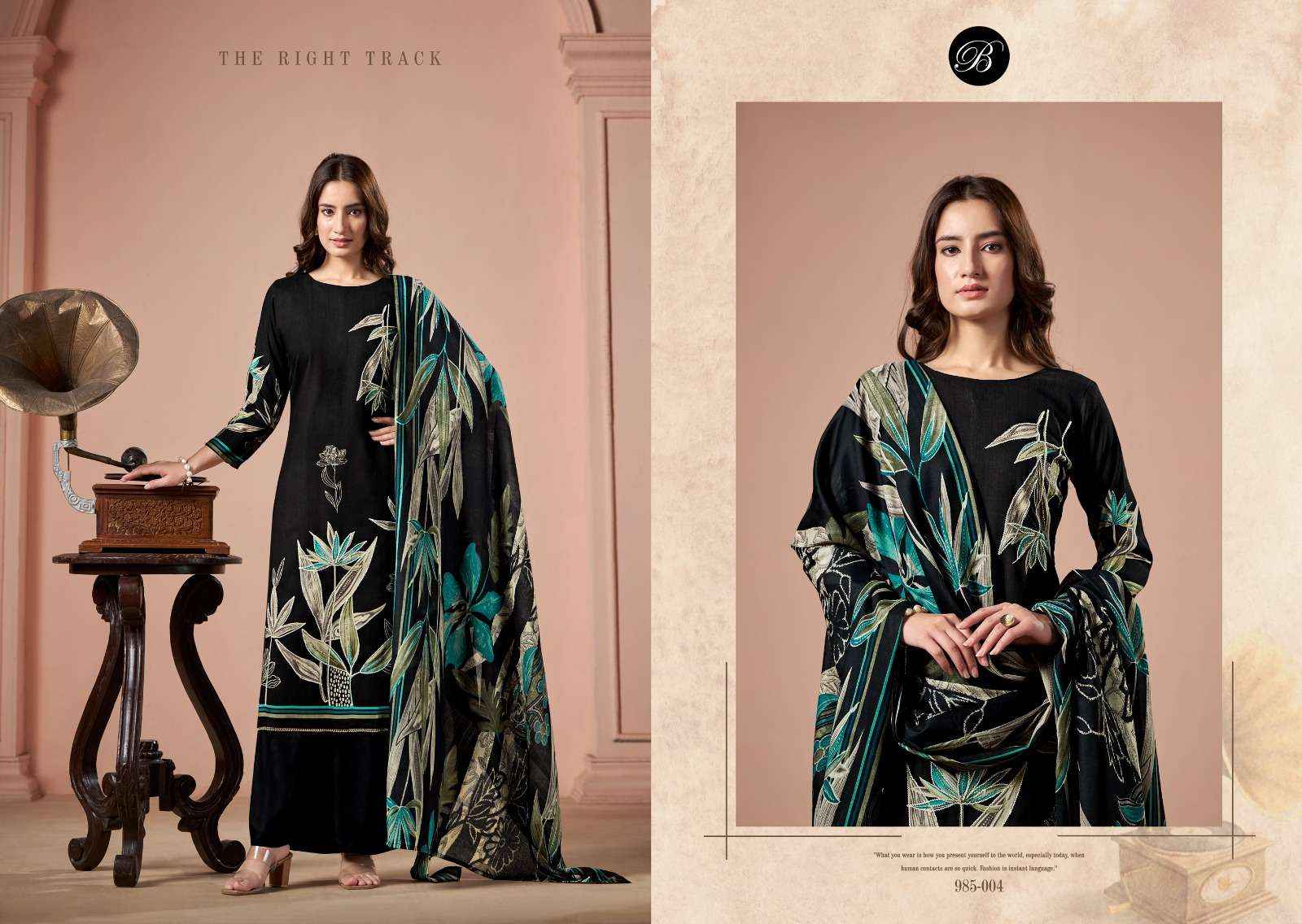 BELLIZA DESIGNER SAMAIRA VISCOSE DRESS MATERIAL ( 6 PCS CATALOG )