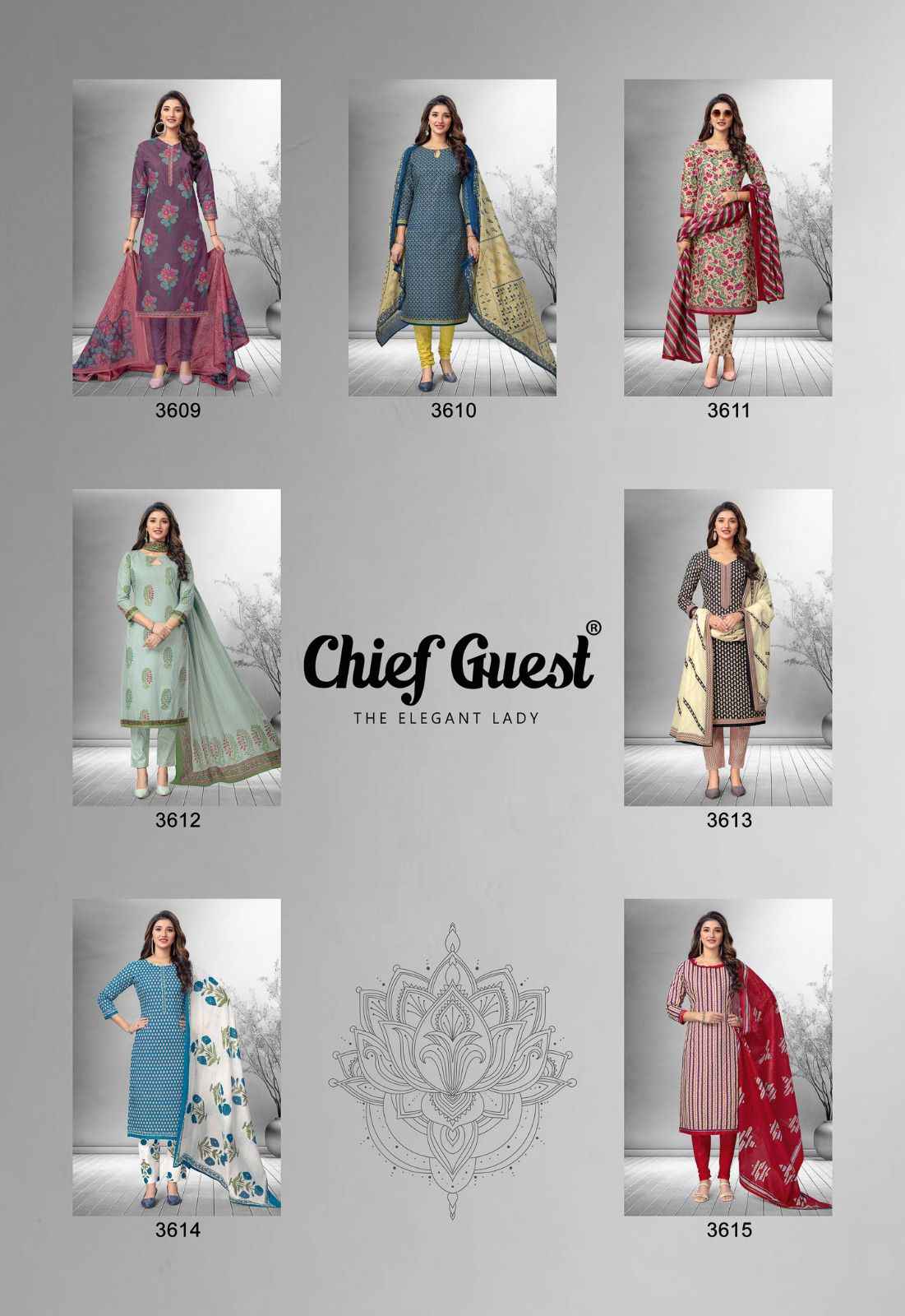 Deeptex Prints Chief Guest Vol-36 Pure Cotton Dress Material ( 15 Pcs Catalog )