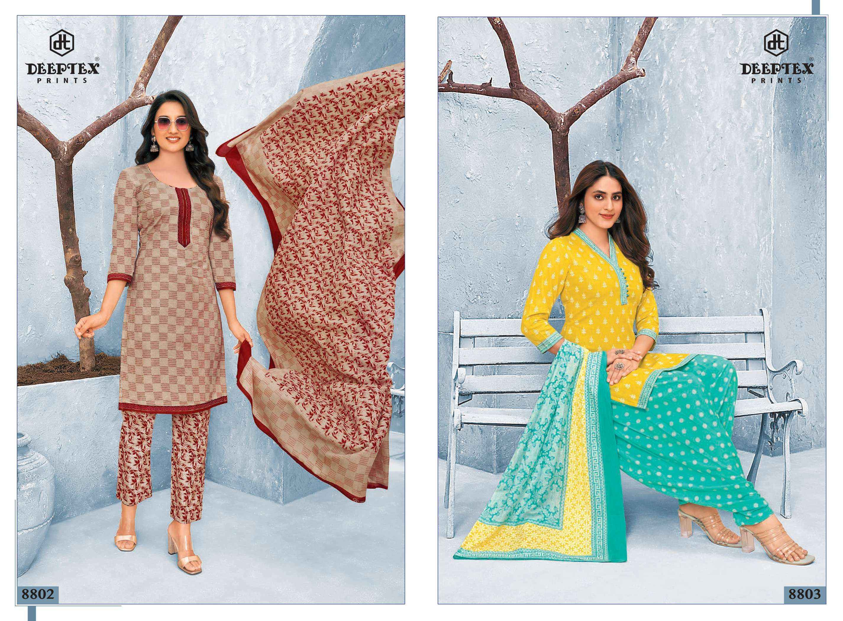 DEEPTEX PRINTS MISS INDIA VOL 88 COTTON DRESS MATERIAL ( 26 PCS CATALOG )