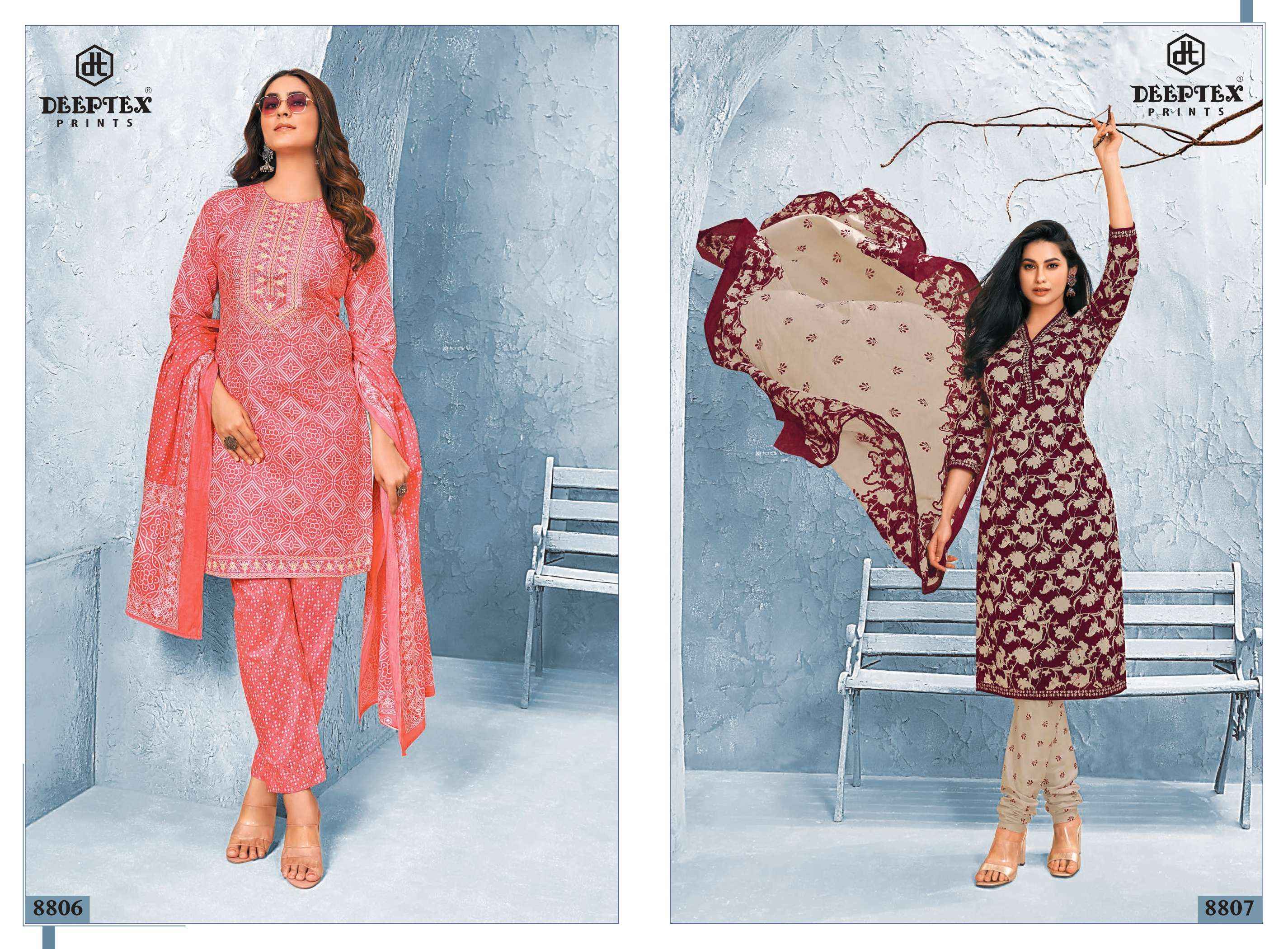 DEEPTEX PRINTS MISS INDIA VOL 88 COTTON DRESS MATERIAL ( 26 PCS CATALOG )