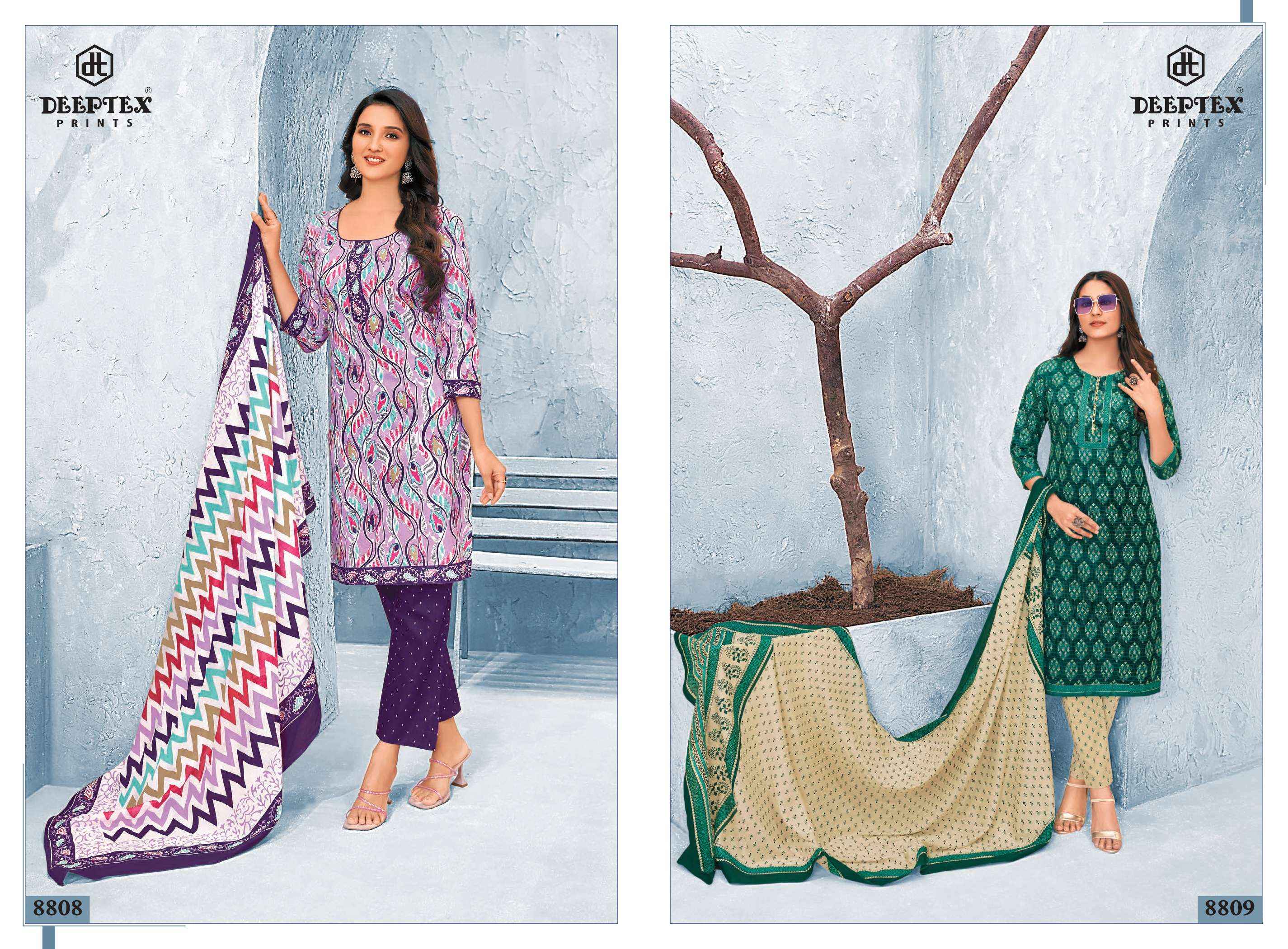 DEEPTEX PRINTS MISS INDIA VOL 88 COTTON DRESS MATERIAL ( 26 PCS CATALOG )