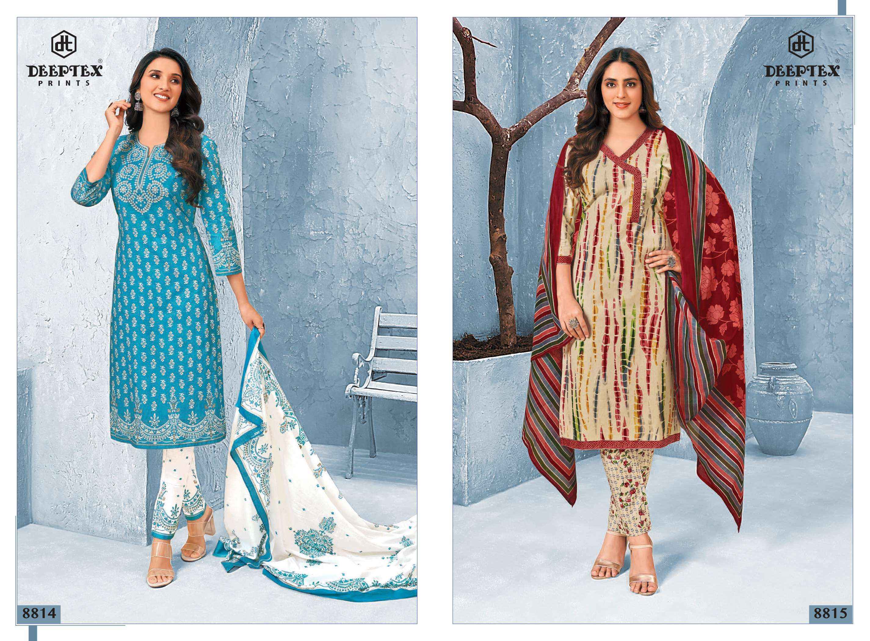 DEEPTEX PRINTS MISS INDIA VOL 88 COTTON DRESS MATERIAL ( 26 PCS CATALOG )