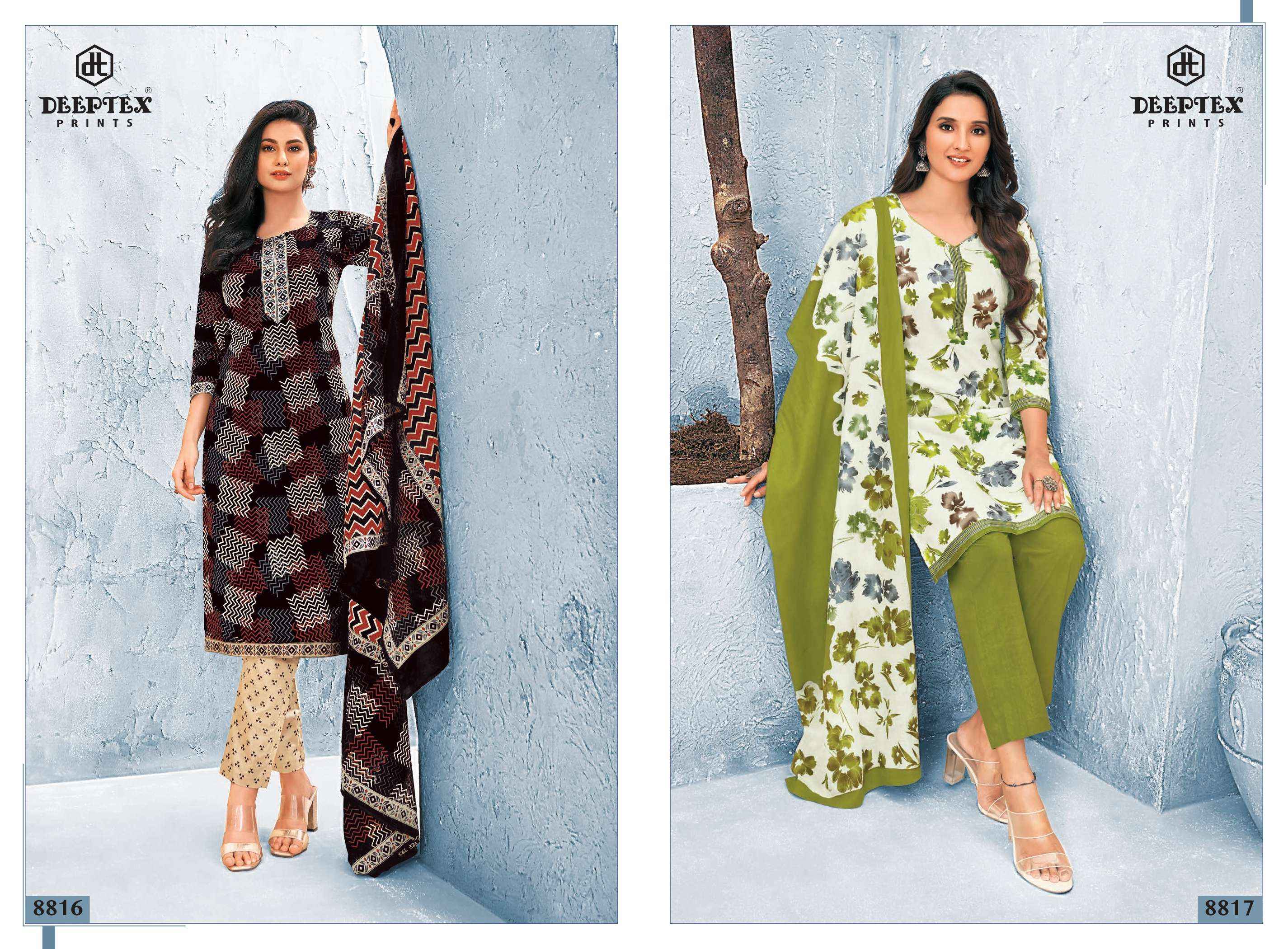 DEEPTEX PRINTS MISS INDIA VOL 88 COTTON DRESS MATERIAL ( 26 PCS CATALOG )