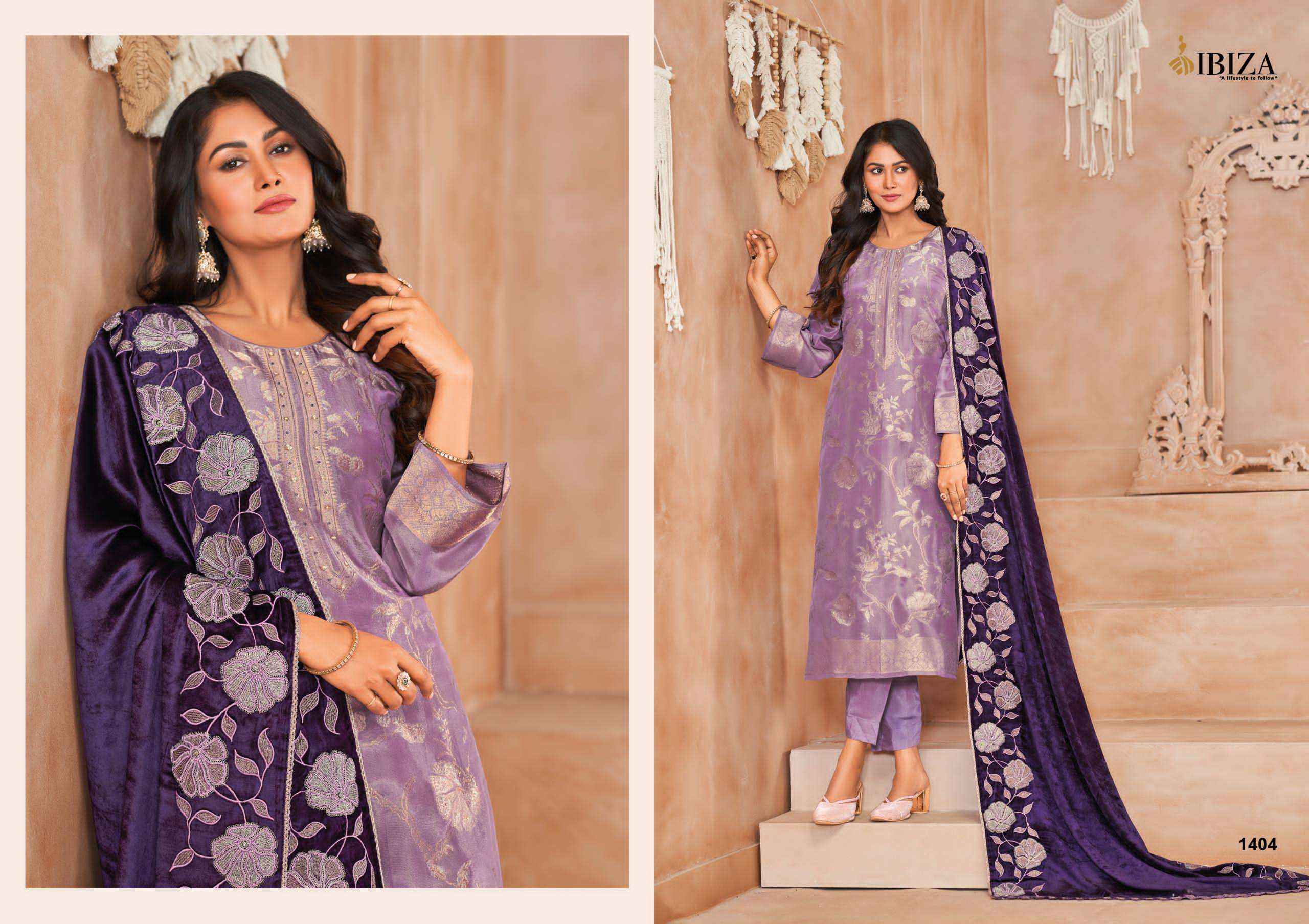 Ibiza Sadgi Vol 2 Designer Jacquard Silk Party Wear Suit Wholesale price (4 pcs catalog )