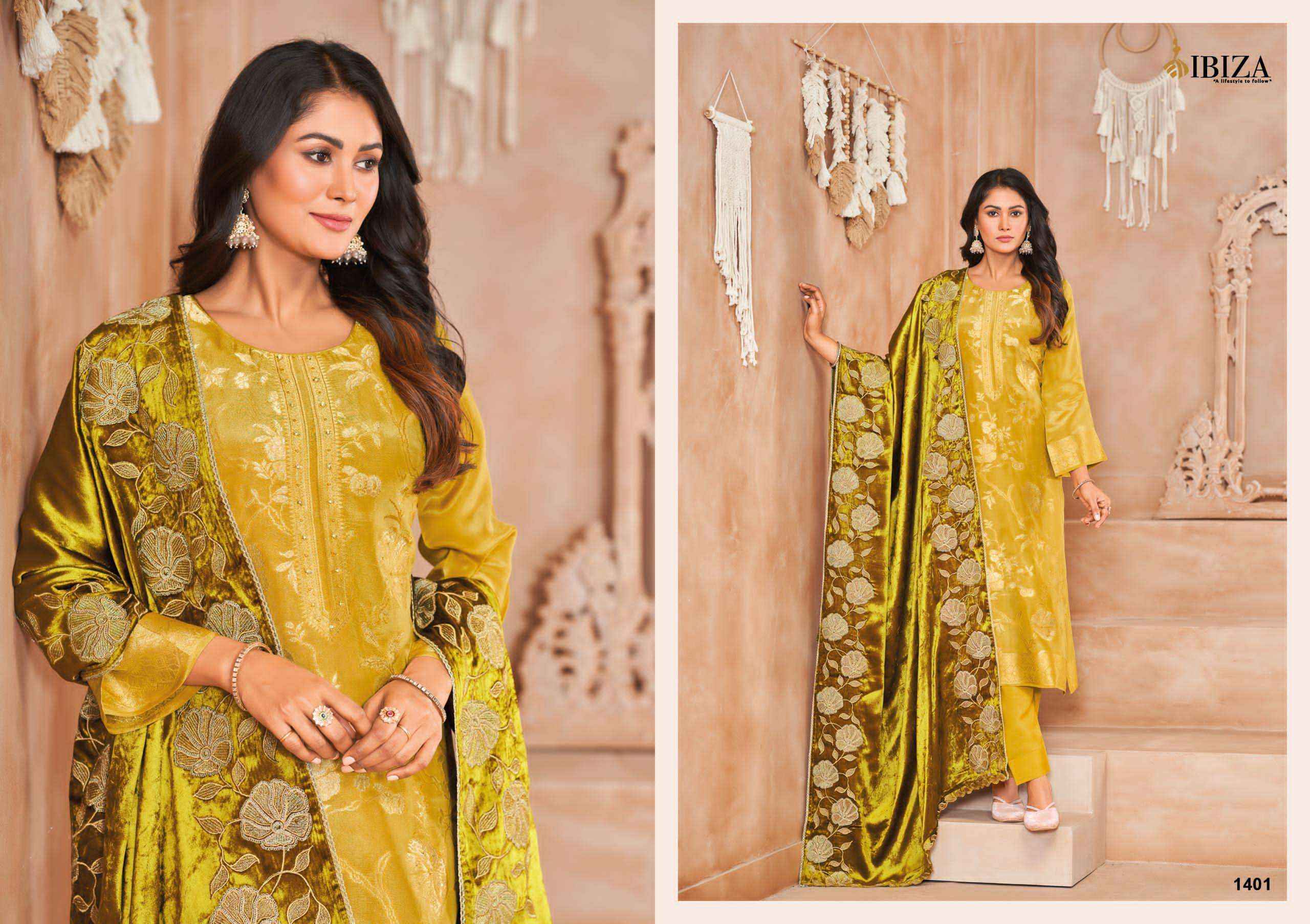 Ibiza Sadgi Vol 2 Designer Jacquard Silk Party Wear Suit Wholesale price (4 pcs catalog )