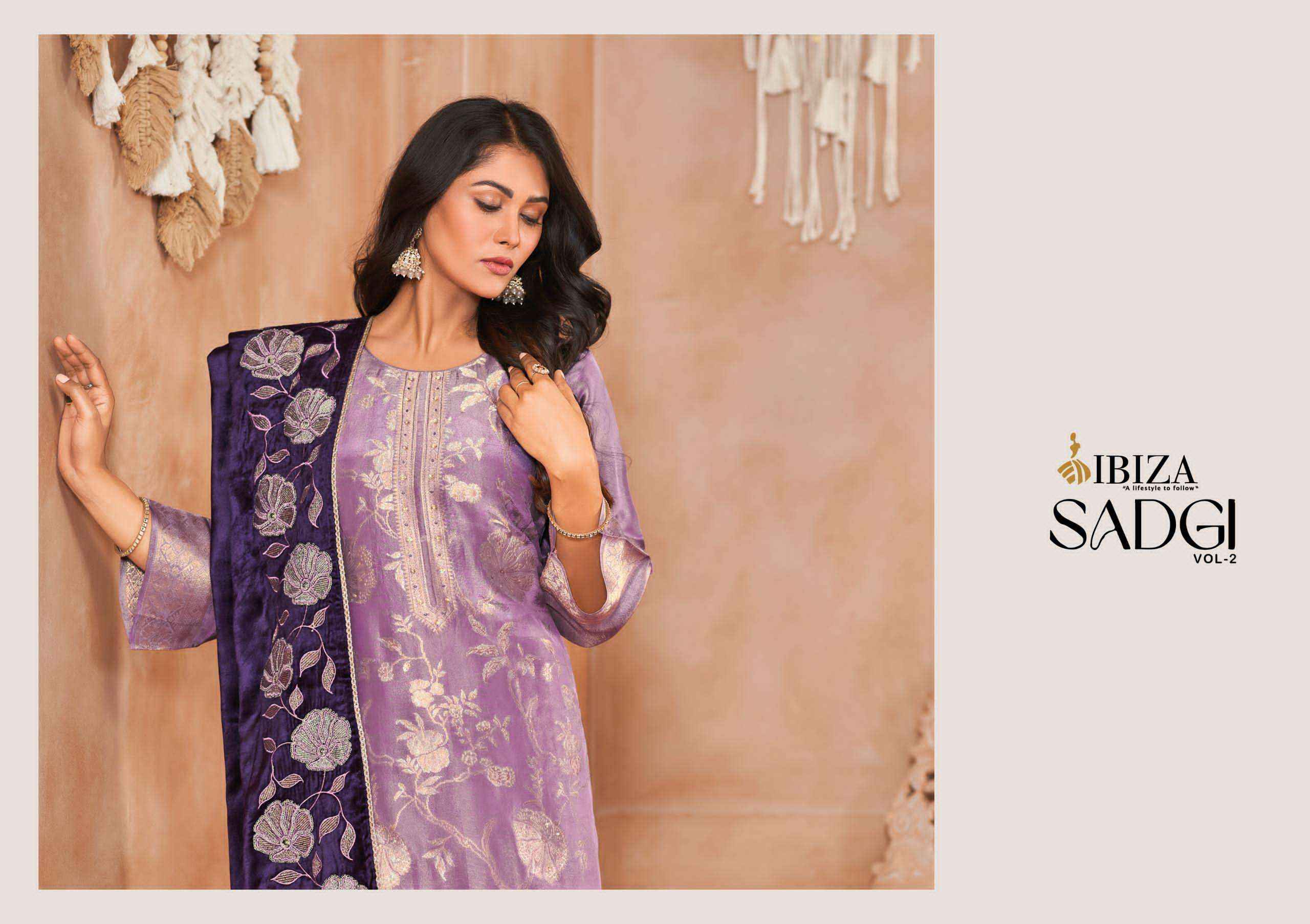 Ibiza Sadgi Vol 2 Designer Jacquard Silk Party Wear Suit Wholesale price (4 pcs catalog )