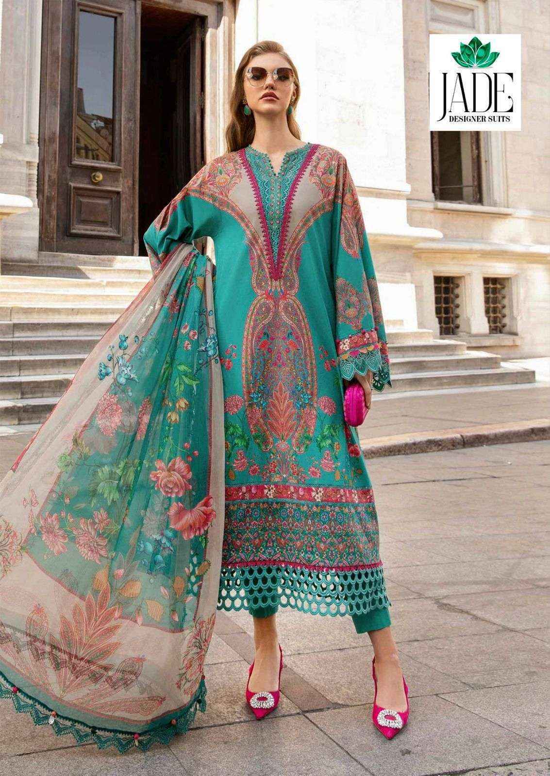 Jade Crimson Exclusive Heavy Lawn Collection Vol 11 Cotton Ladies Dress Material ( 6 pc Cataloge )