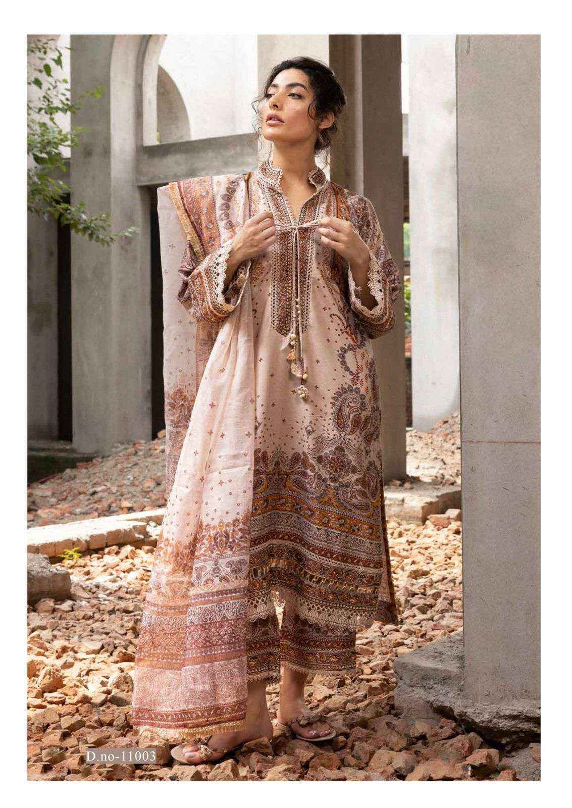 Jade Crimson Exclusive Heavy Lawn Collection Vol 11 Cotton Ladies Dress Material ( 6 pc Cataloge )