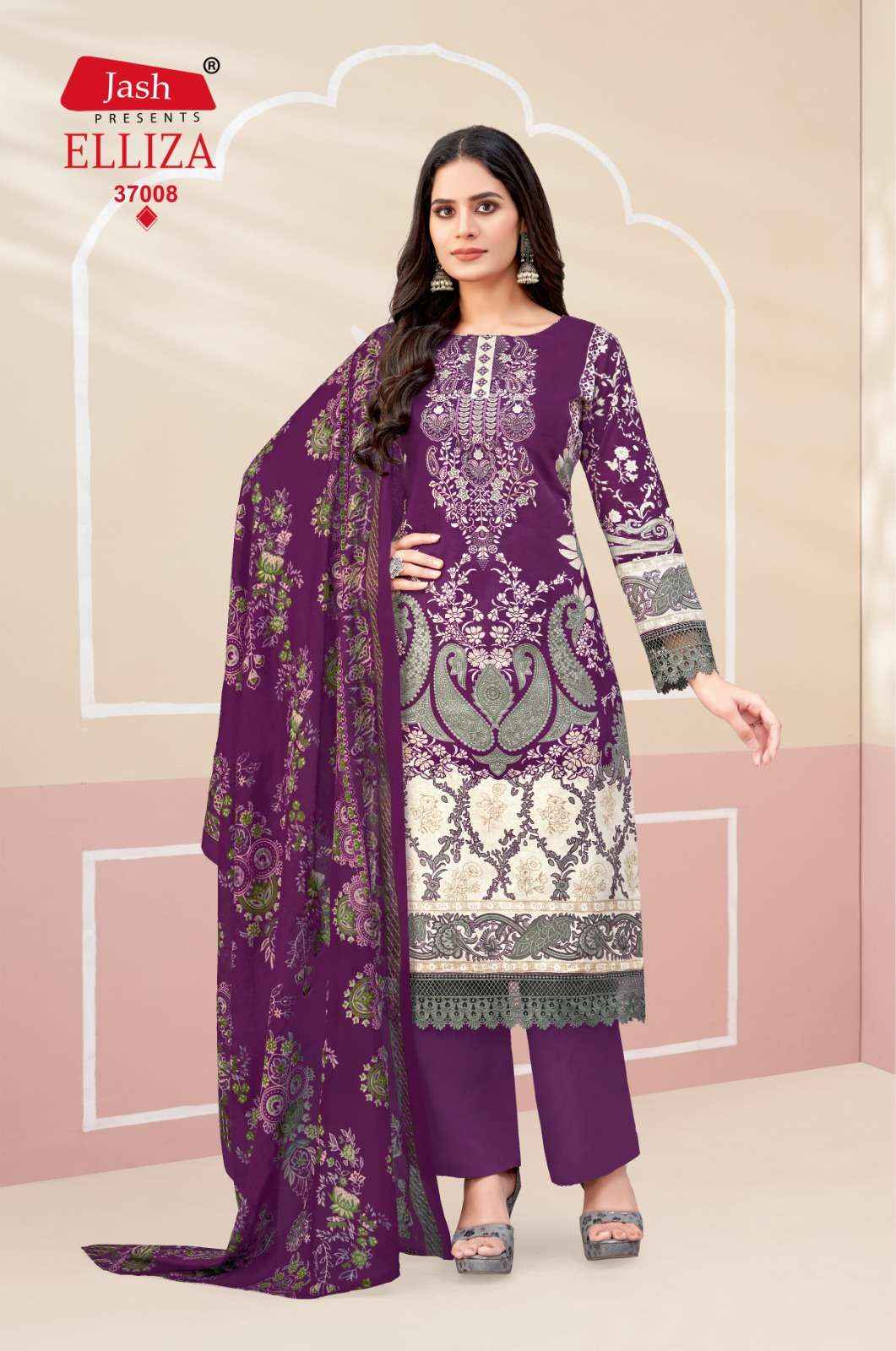 JASH ELLIZA VOL 37 COTTON PAKISTANI DRESS MATERIAL ( 10 PCS CATALOG )