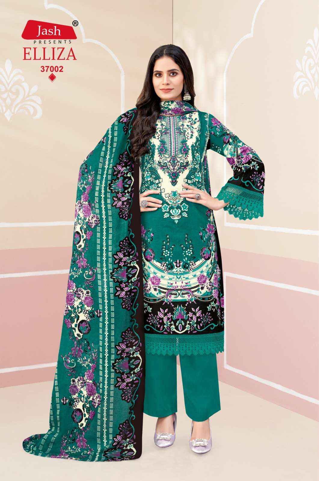 JASH ELLIZA VOL 37 COTTON PAKISTANI DRESS MATERIAL ( 10 PCS CATALOG )