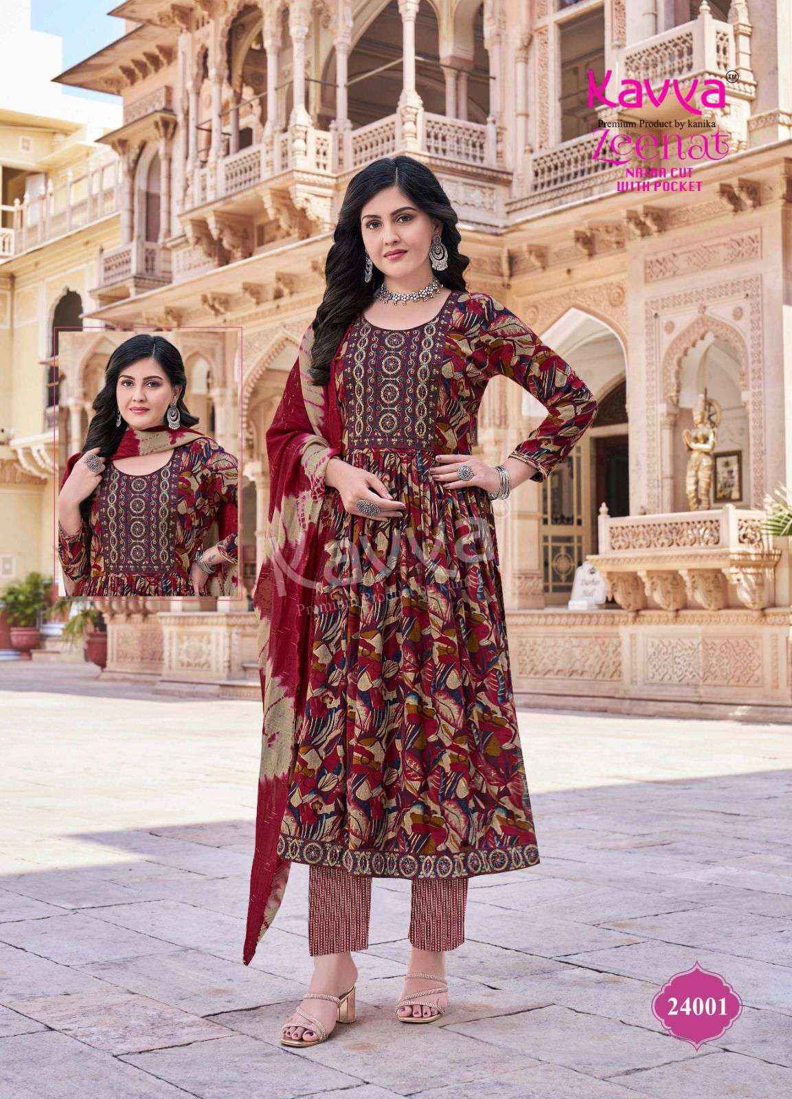 KAVYA ZEENAT VOL 24 DESIGNER READYMADE SUITS ( 10 PCS CATALOG )