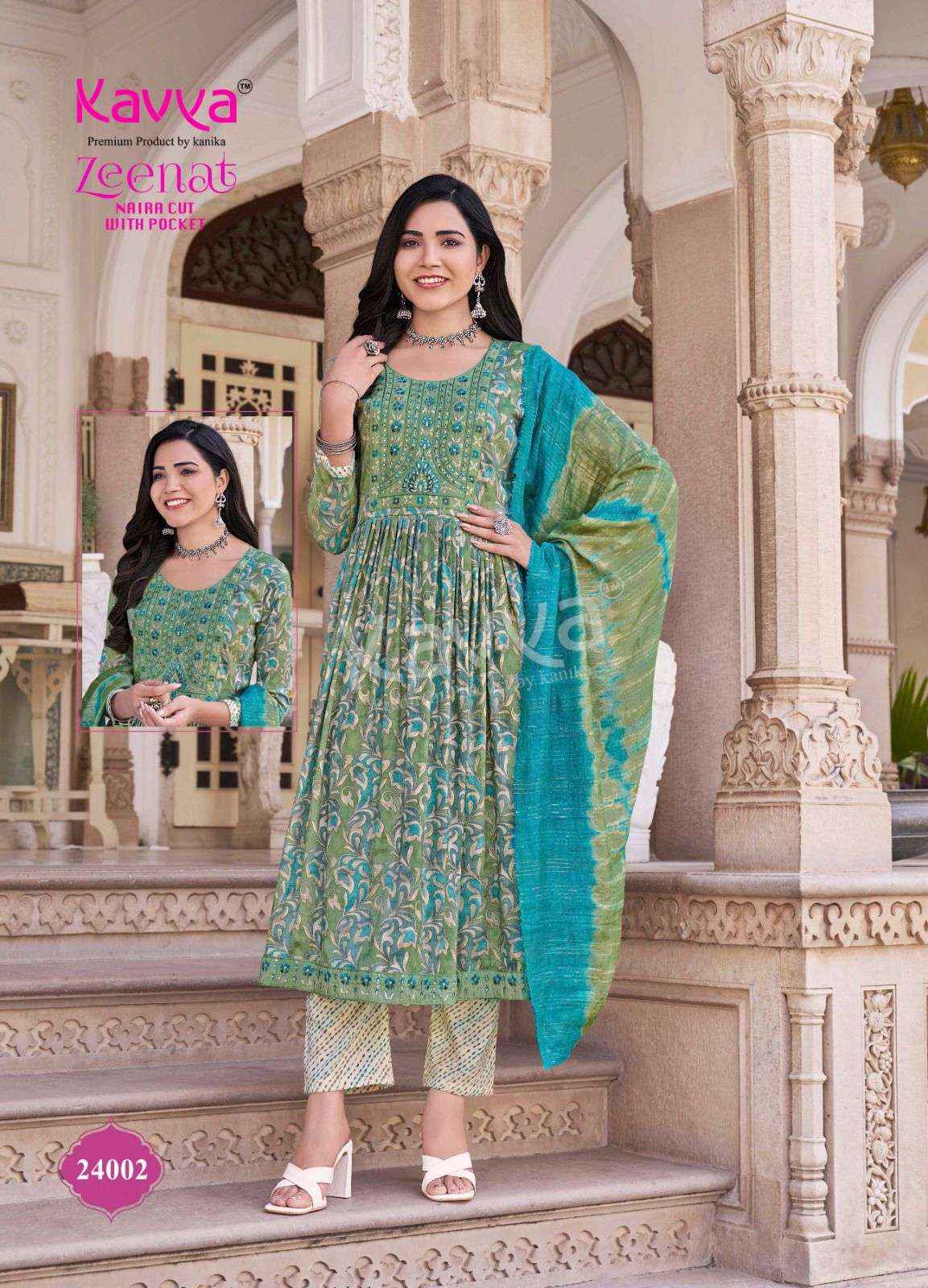 KAVYA ZEENAT VOL 24 DESIGNER READYMADE SUITS ( 10 PCS CATALOG )