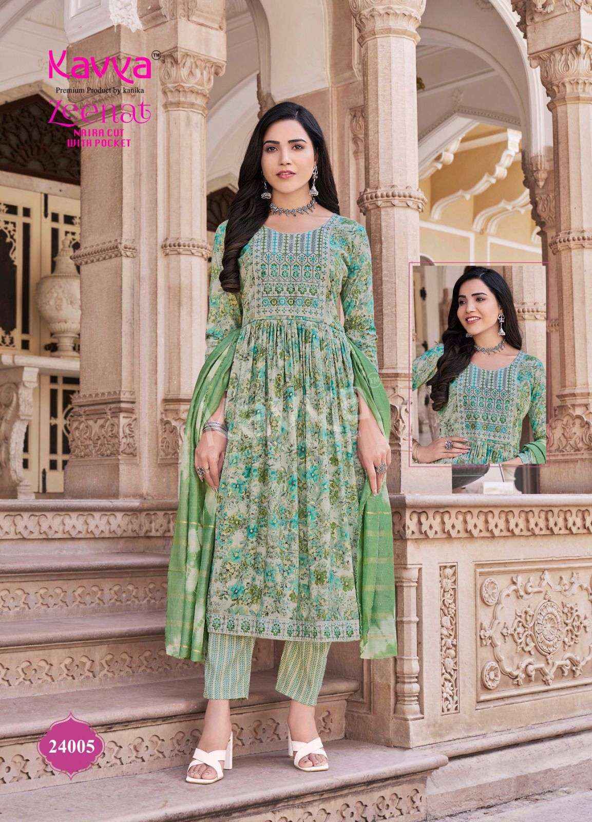 KAVYA ZEENAT VOL 24 DESIGNER READYMADE SUITS ( 10 PCS CATALOG )