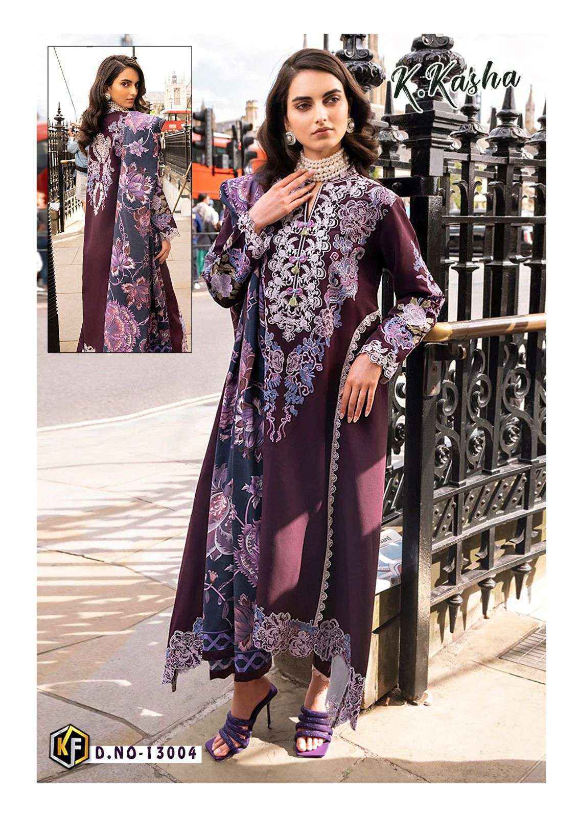 Keval Fab K Kasha Vol-13 Cotton Ladies Dress Material Wholesale ( 6 pc Cataloge )