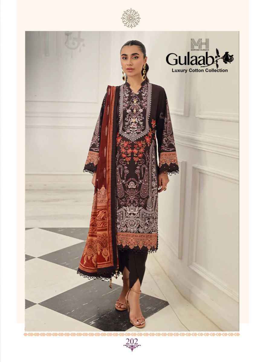 Maryam Hussain Gulaab Vol 2 Cotton Dress Material ( 6 pc Cataloge )