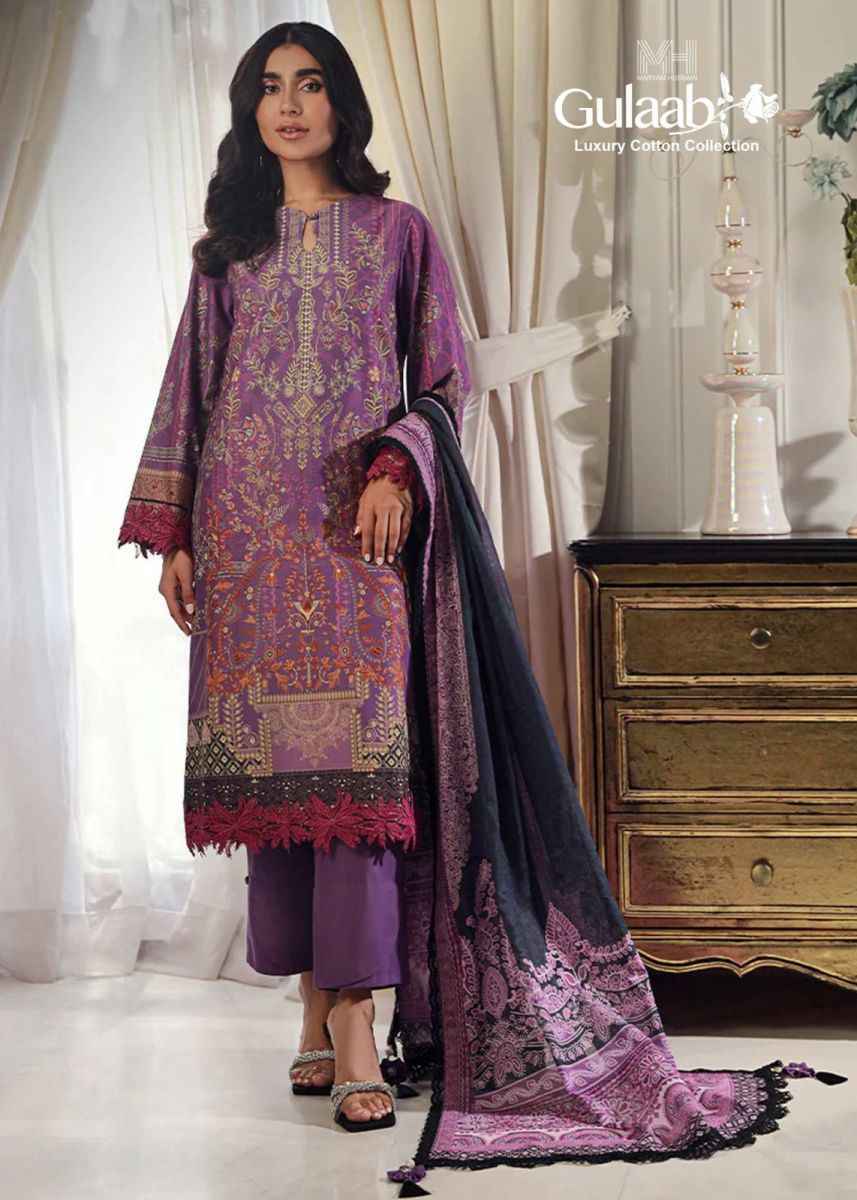 Maryam Hussain Gulaab Vol 2 Cotton Dress Material ( 6 pc Cataloge )