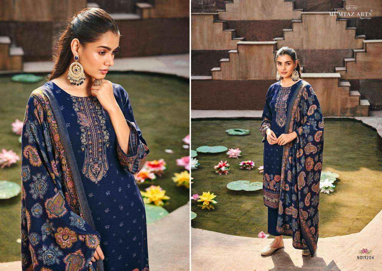 Mumtaz Arts Naqush Fancy Pashmina Salwar Suit Wholesale price ( 6 pcs catalog )