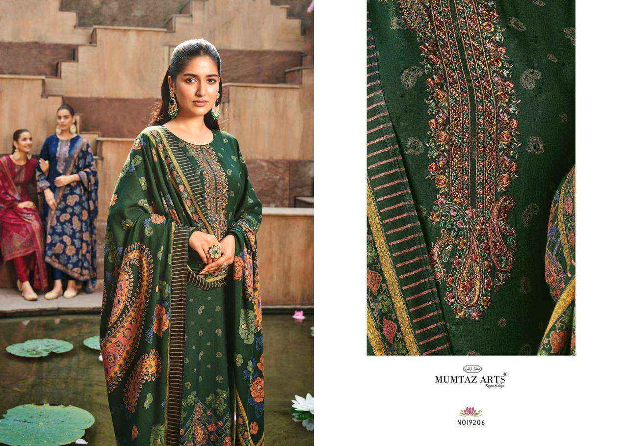 Mumtaz Arts Naqush Fancy Pashmina Salwar Suit Wholesale price ( 6 pcs catalog )