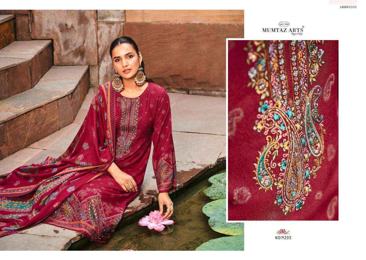 Mumtaz Arts Naqush Fancy Pashmina Salwar Suit Wholesale price ( 6 pcs catalog )