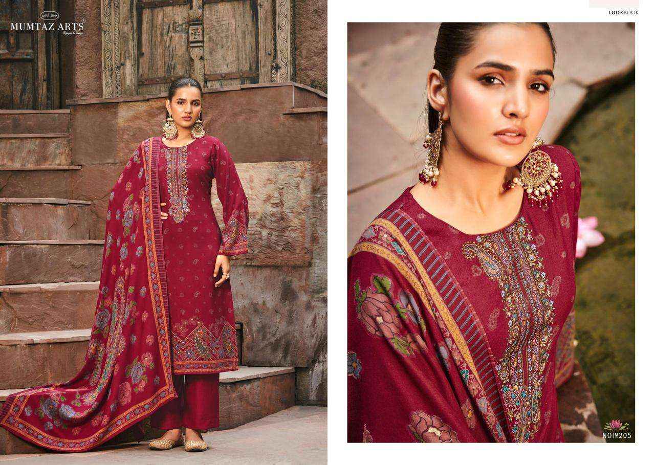 Mumtaz Arts Naqush Fancy Pashmina Salwar Suit Wholesale price ( 6 pcs catalog )