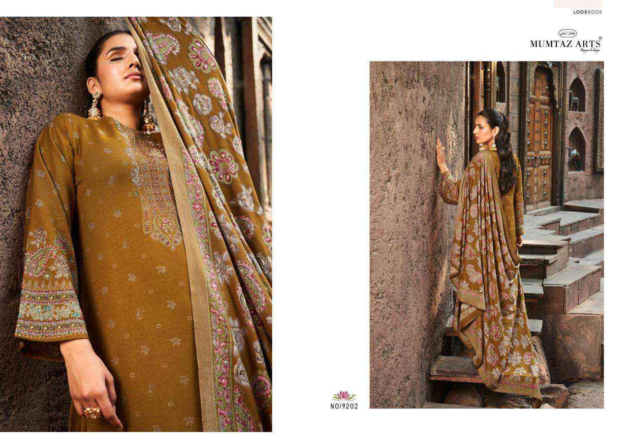 Mumtaz Arts Naqush Fancy Pashmina Salwar Suit Wholesale price ( 6 pcs catalog )