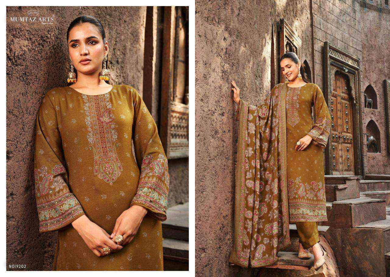 Mumtaz Arts Naqush Fancy Pashmina Salwar Suit Wholesale price ( 6 pcs catalog )