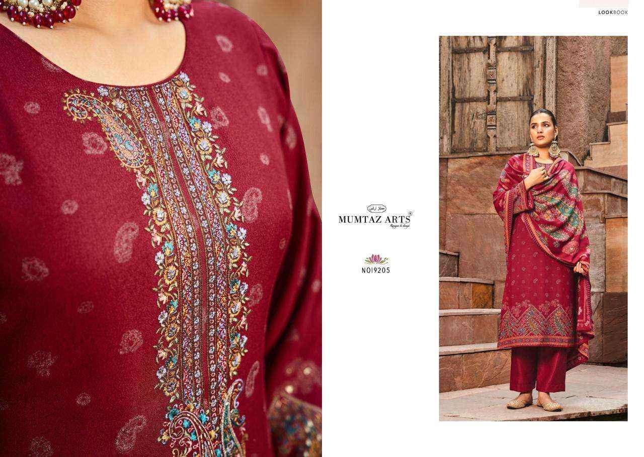 Mumtaz Arts Naqush Fancy Pashmina Salwar Suit Wholesale price ( 6 pcs catalog )