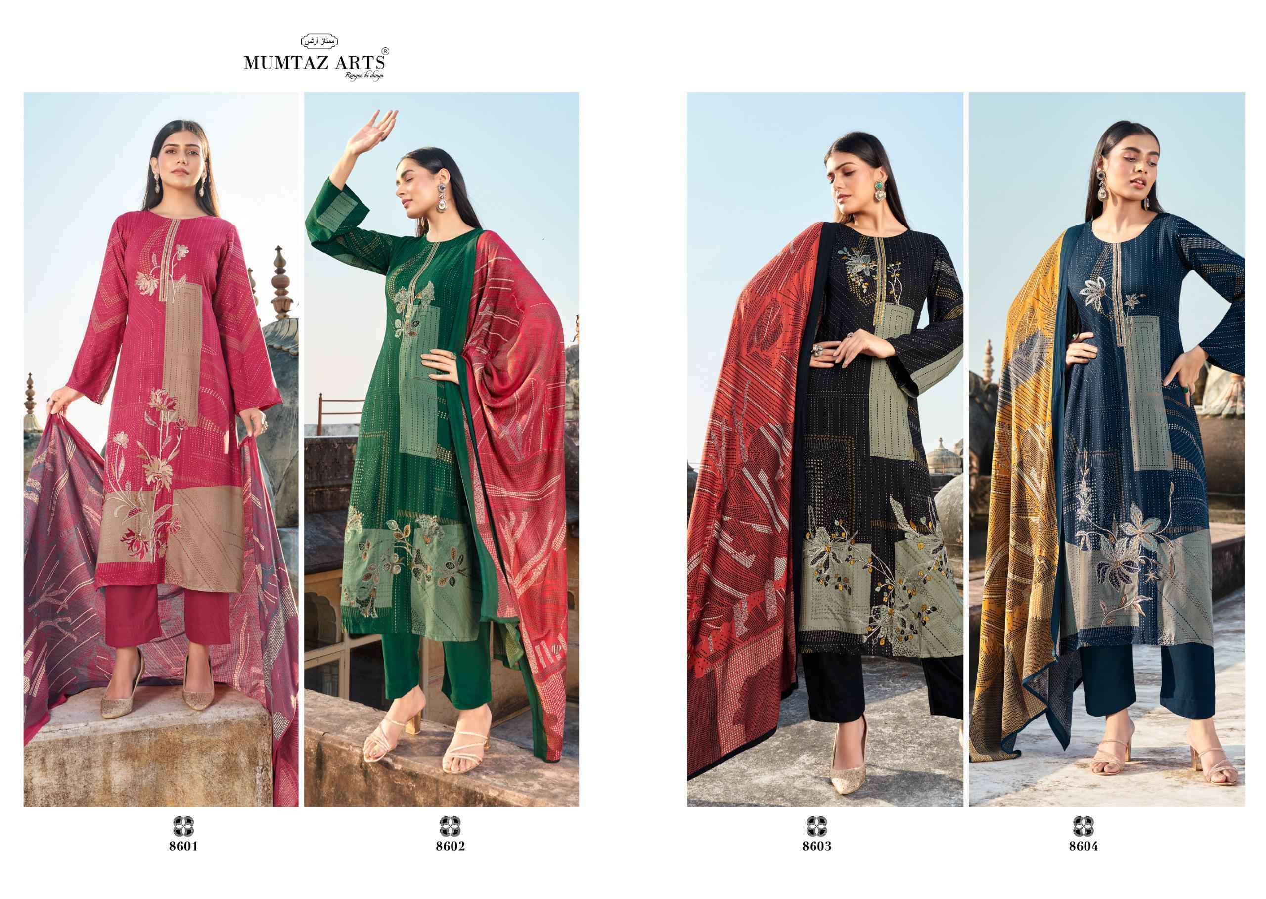 Mumtaz Arts Pastoosh Exclusive Fancy Winter Suit wholesale price  (4 pcs catalog )