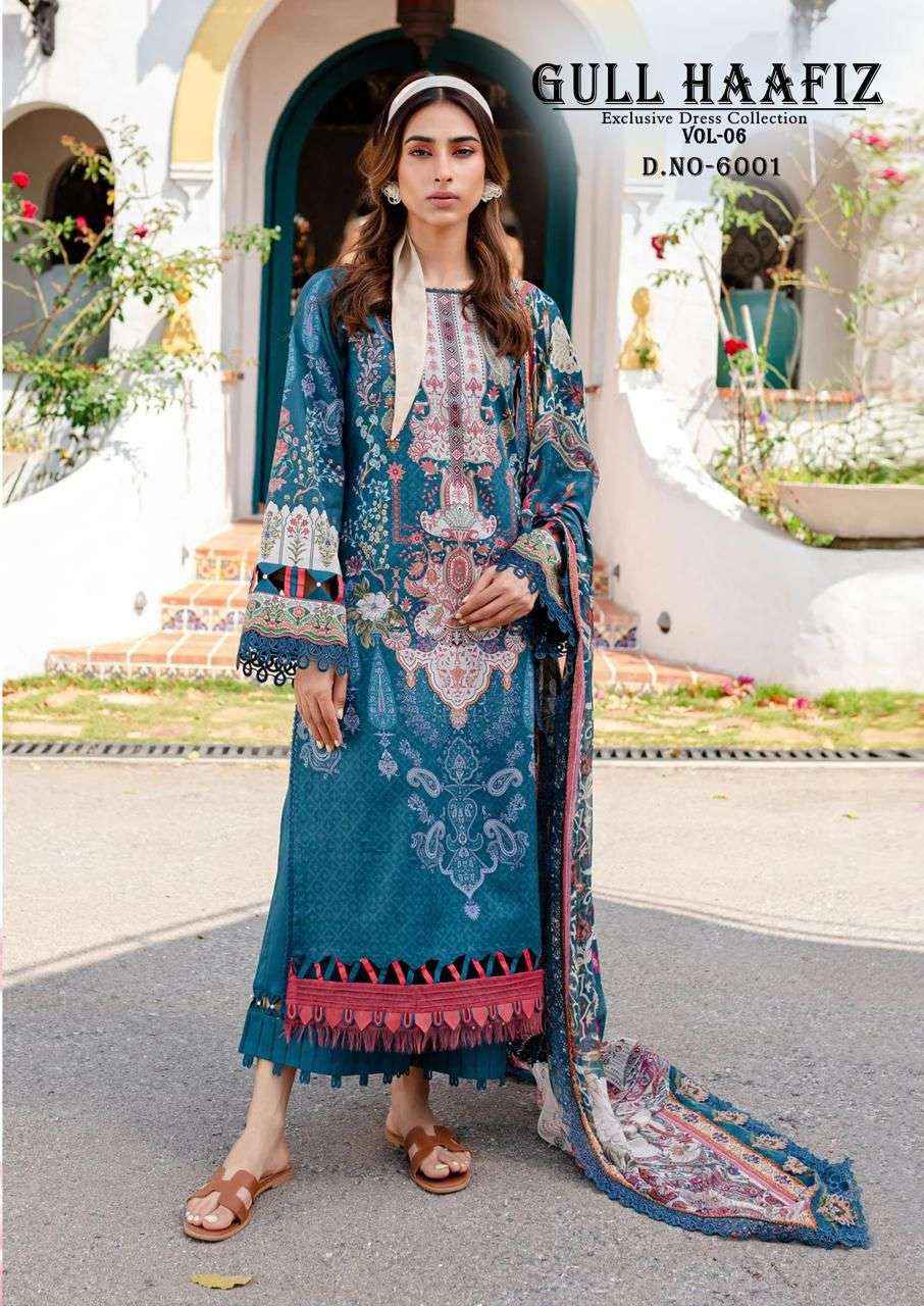 NAND GOPAL GULL HAAFIZ VOL 6 COTTON DRESS MATERIAL ( 6 pcs catalog )