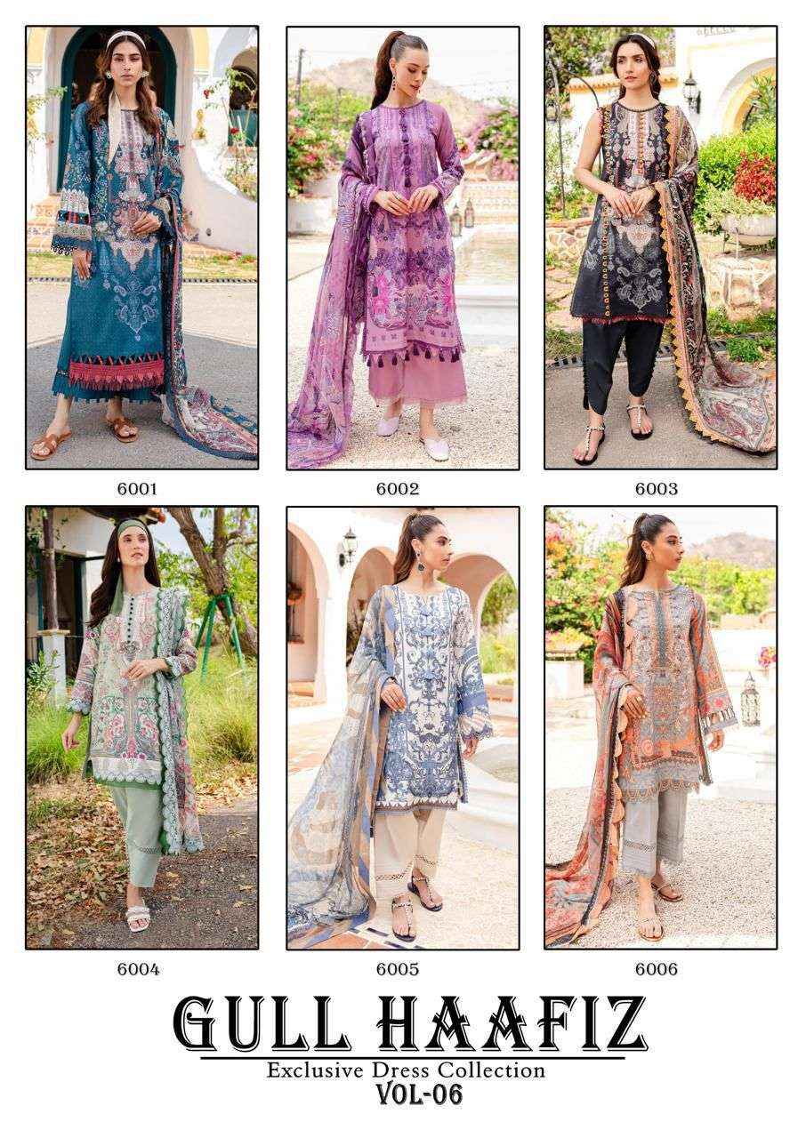 NAND GOPAL GULL HAAFIZ VOL 6 COTTON DRESS MATERIAL ( 6 pcs catalog )