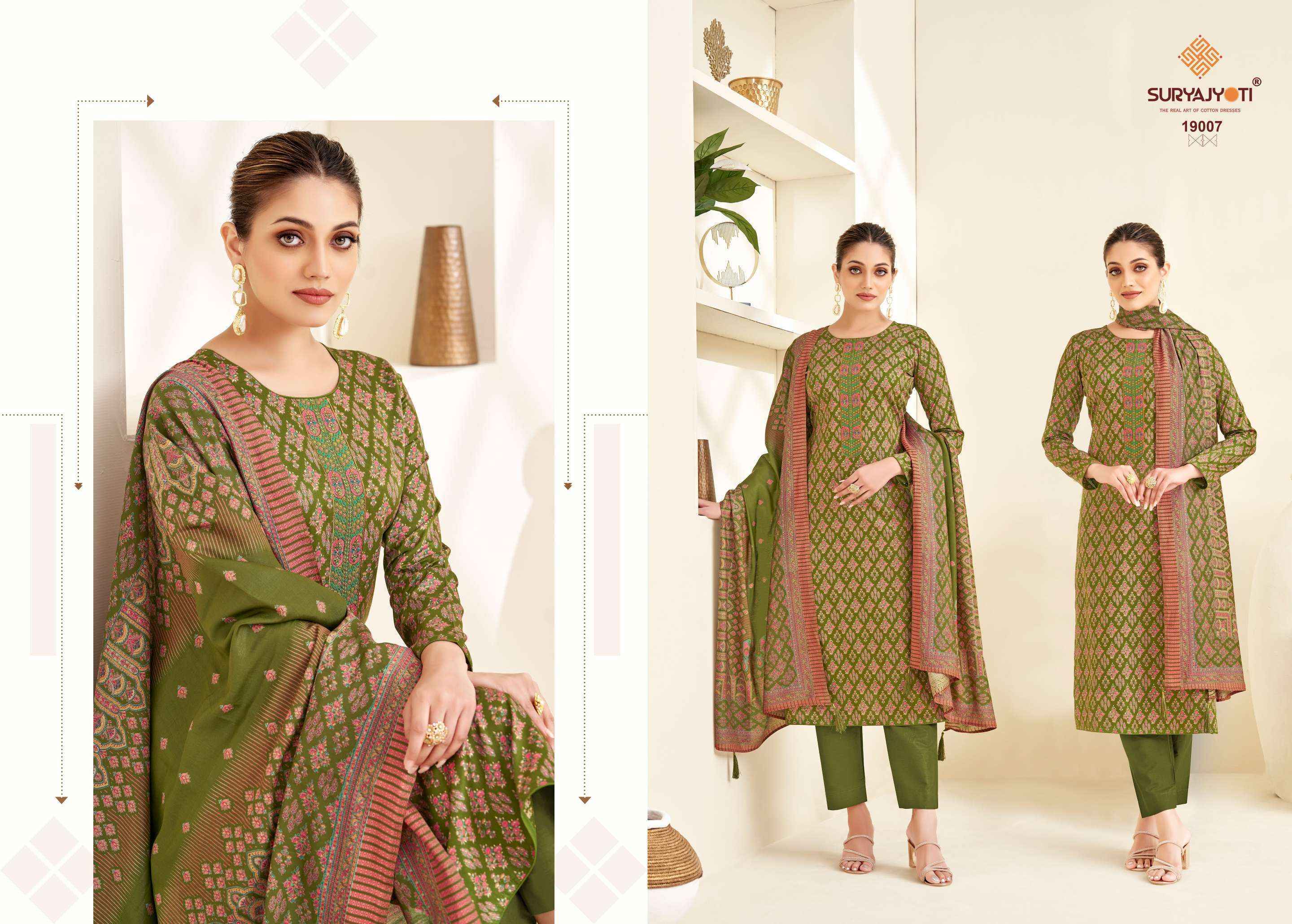 Suryajyoti Kalki Vol 19 Jam Satin Dress Material 8 Pc Catalouge