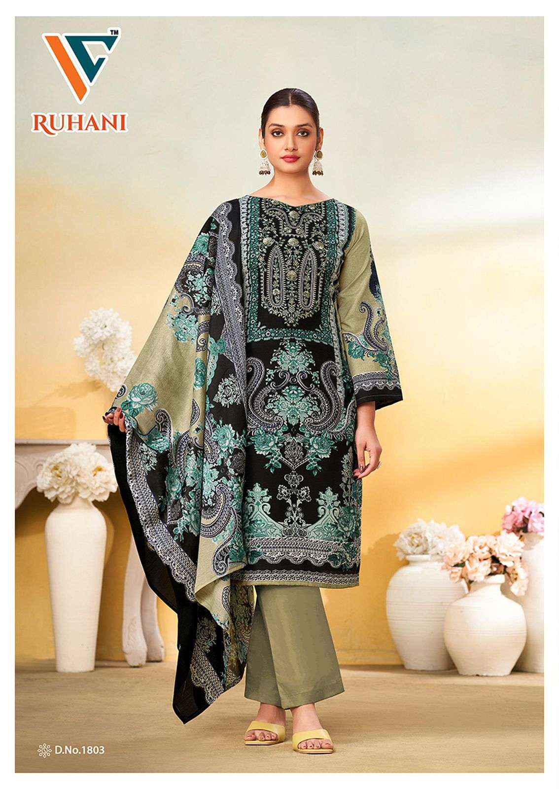 VANDANA‎ CREATION RUHANI‎ VOL 18 COTTON DRSS MATERIAL ( 8 PCS CATALOG )