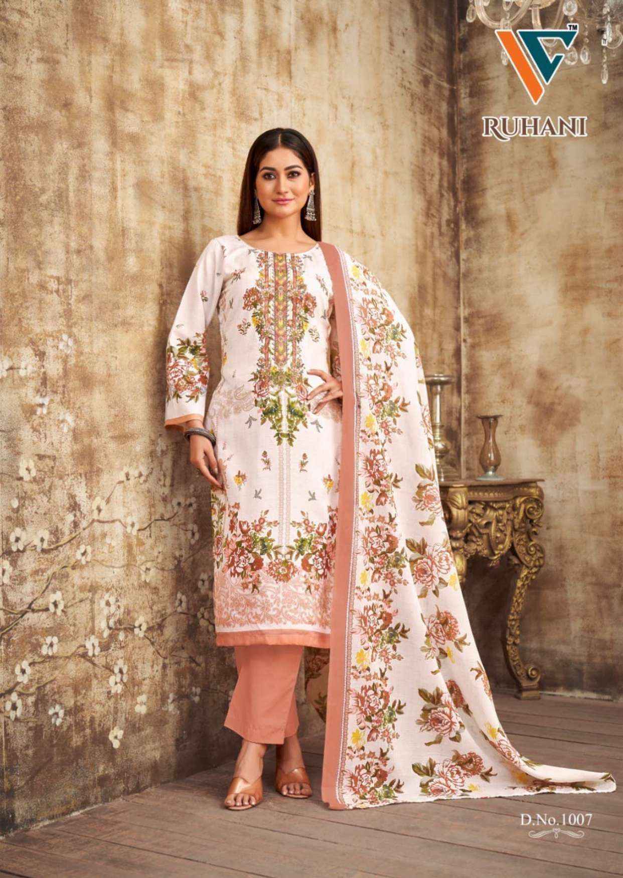 VANDANA‎ CREATION RUHANI VOL 19 COTTON DRESS MATERIAL ( 8 PCS CATALOG )