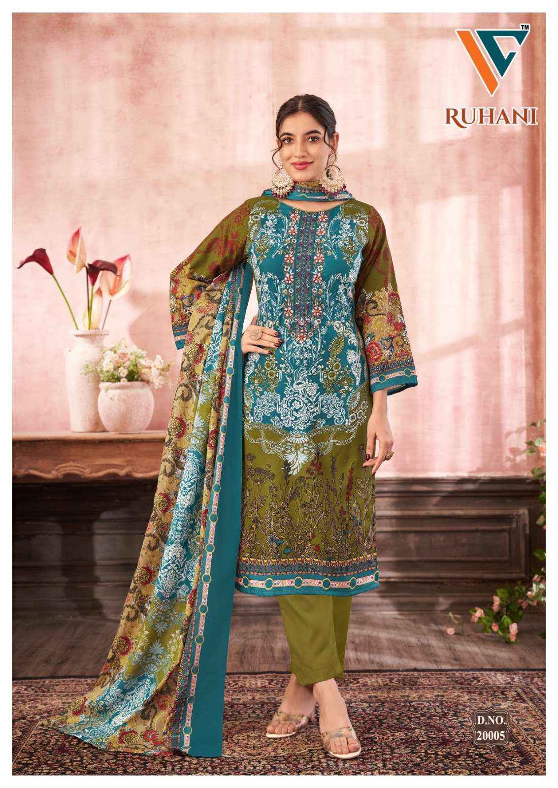 VANDANA‎ CREATION RUHANI‎ VOL 20 COTTON DIGITAL PRINTS SALWAR SUIT ( 8 PCS CATALOG )